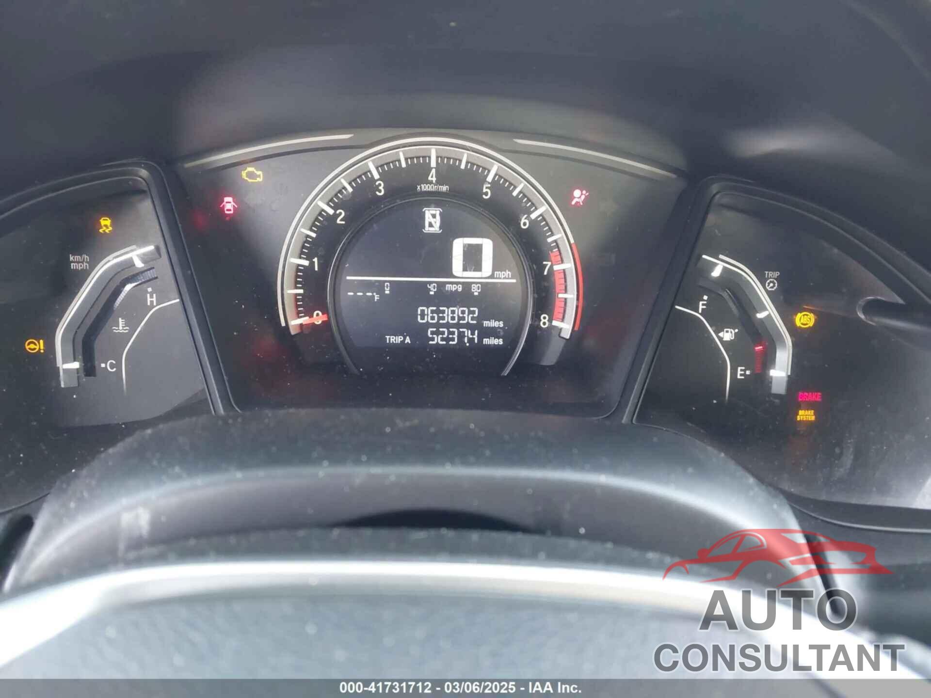 HONDA CIVIC 2017 - 19XFC2F5XHE027015