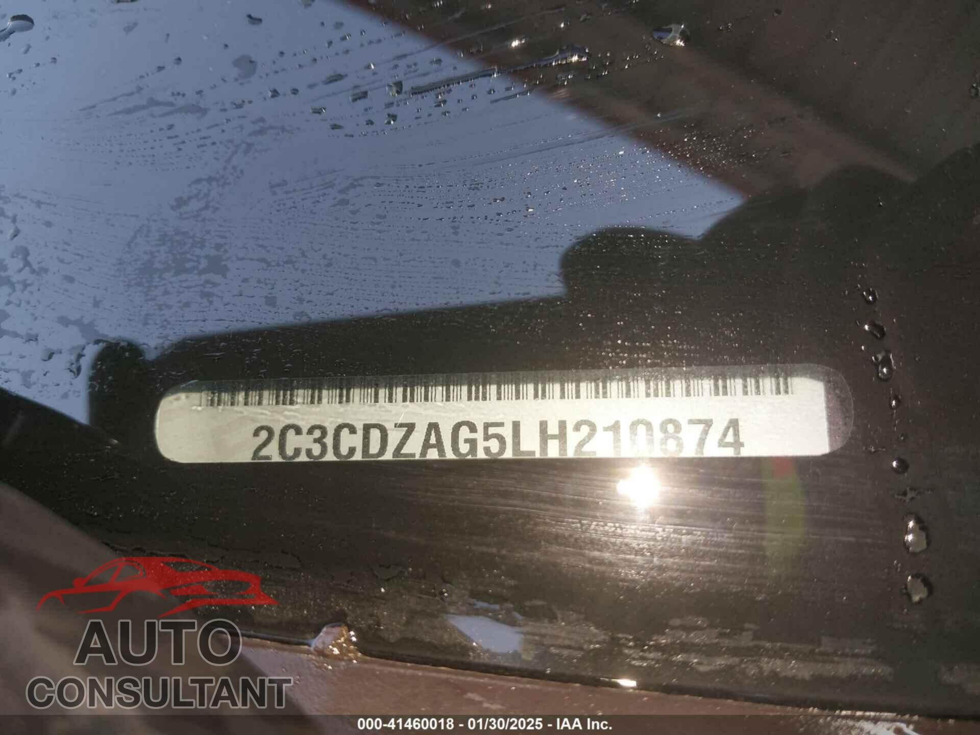 DODGE CHALLENGER 2020 - 2C3CDZAG5LH210874