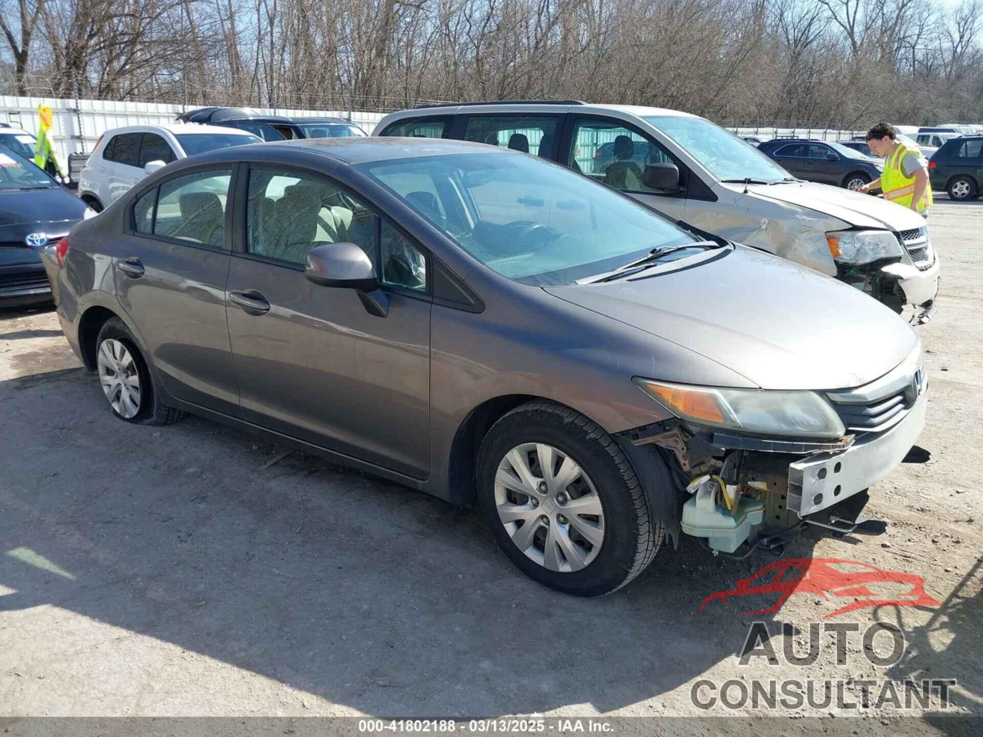 HONDA CIVIC 2012 - 19XFB2F57CE069010