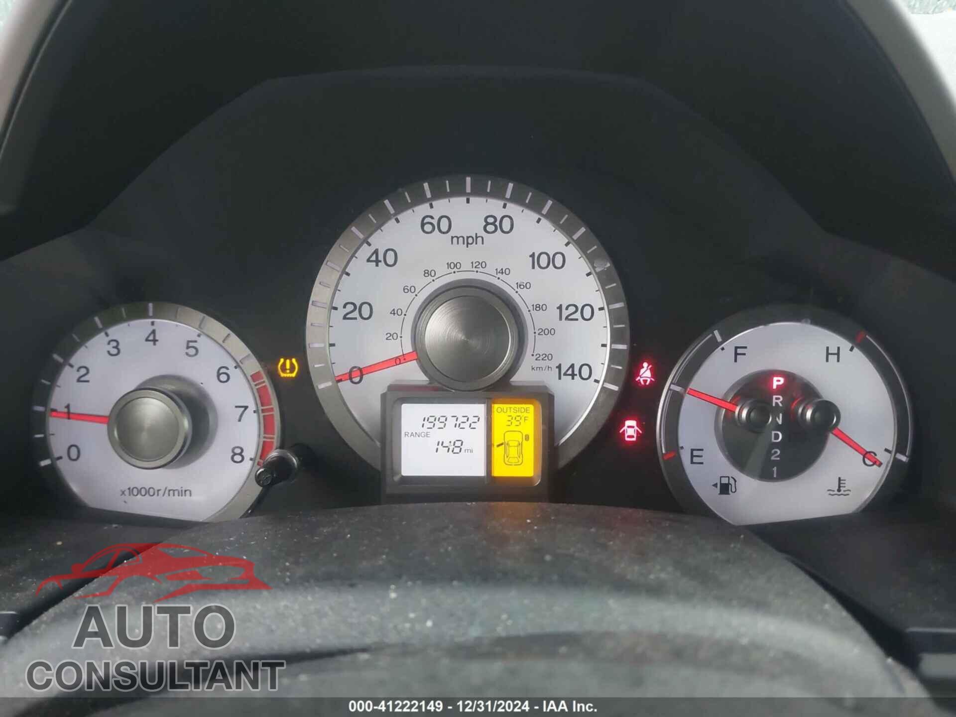 HONDA PILOT 2011 - 5FNYF4H59BB030725