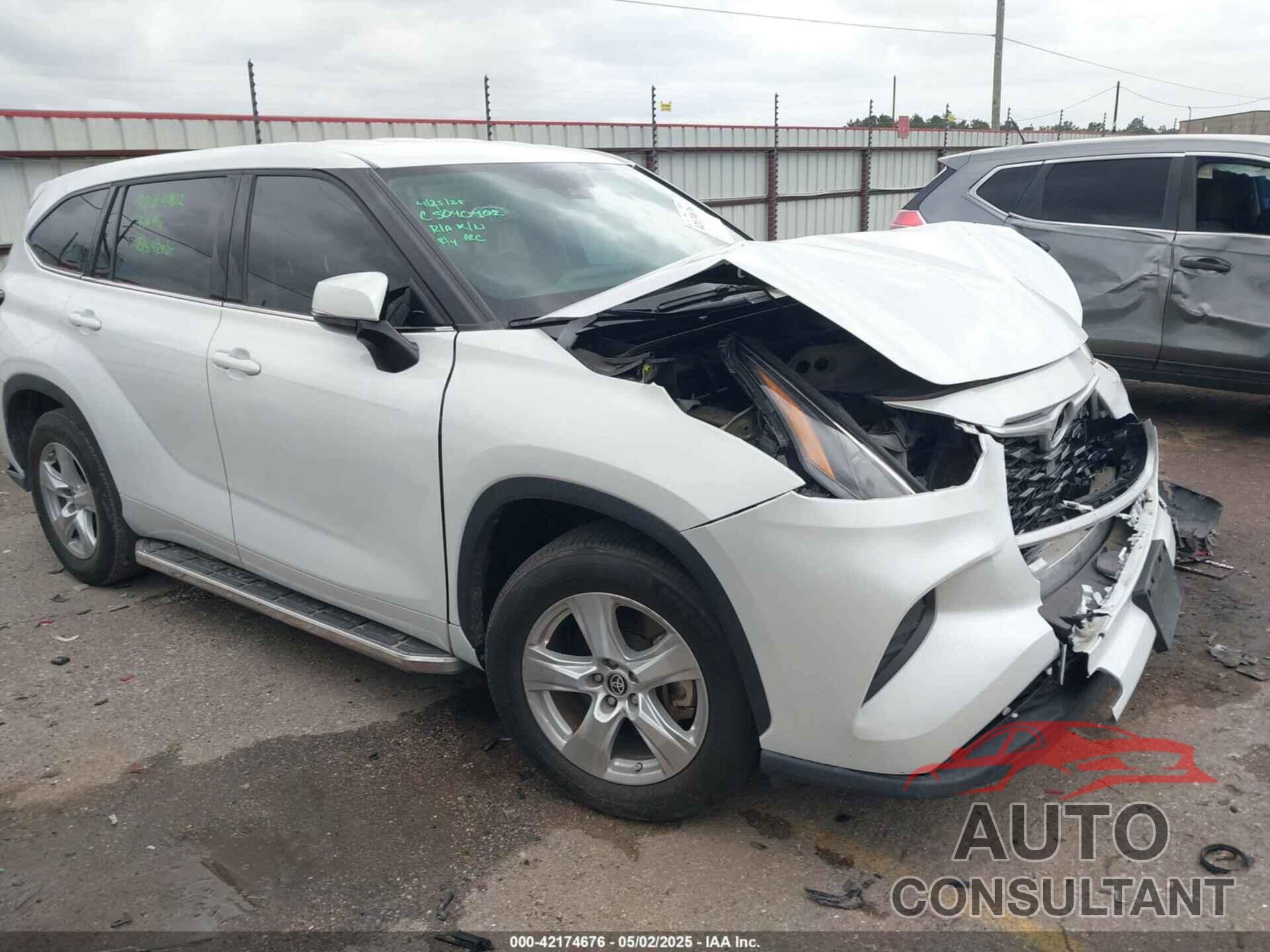 TOYOTA HIGHLANDER 2022 - 5TDCZRAH0NS553876