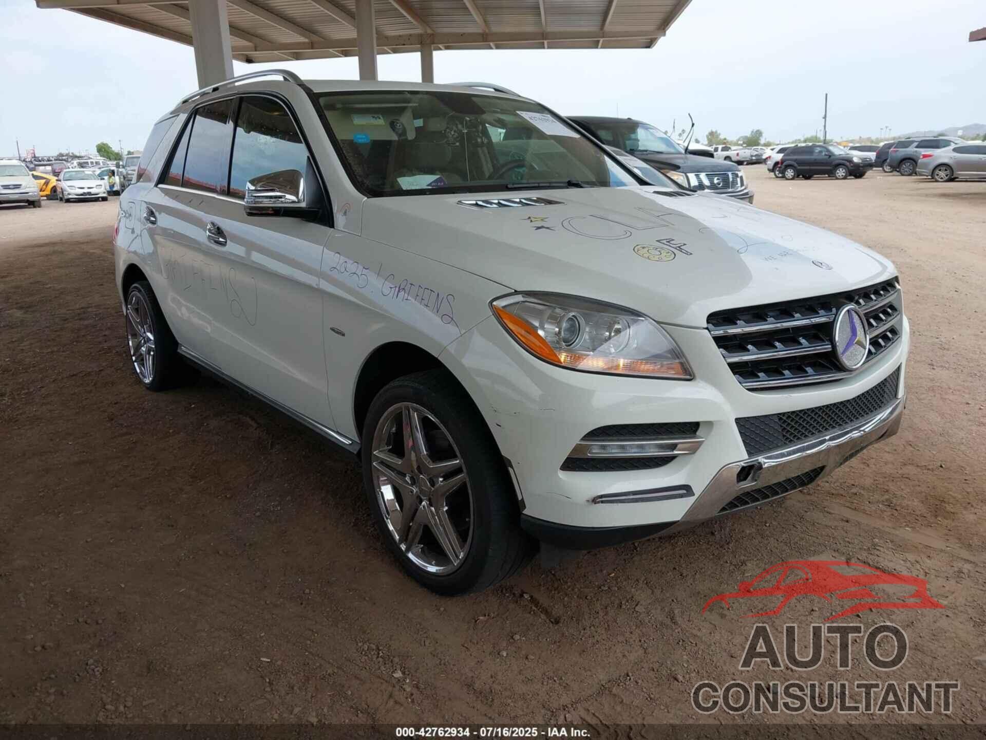MERCEDES-BENZ ML 350 2012 - 4JGDA5HB8CA008536