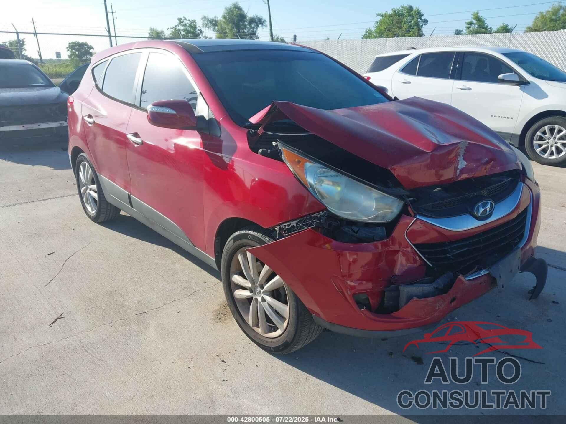 HYUNDAI TUCSON 2013 - KM8JU3AC6DU554544