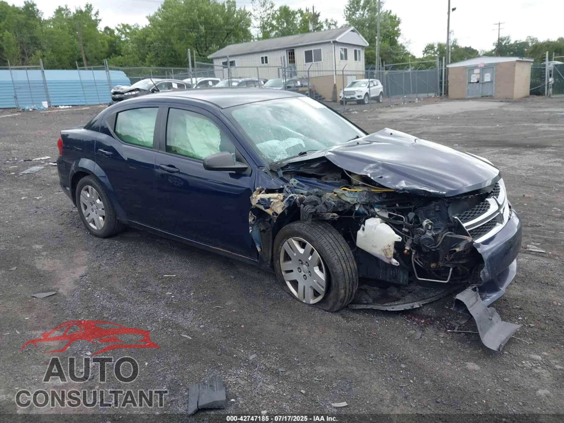 DODGE AVENGER 2013 - 1C3CDZAG1DN756077
