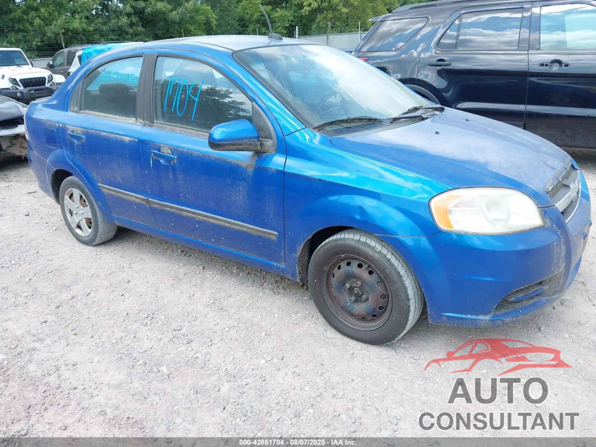 CHEVROLET AVEO 2010 - KL1TD5DE5AB048367