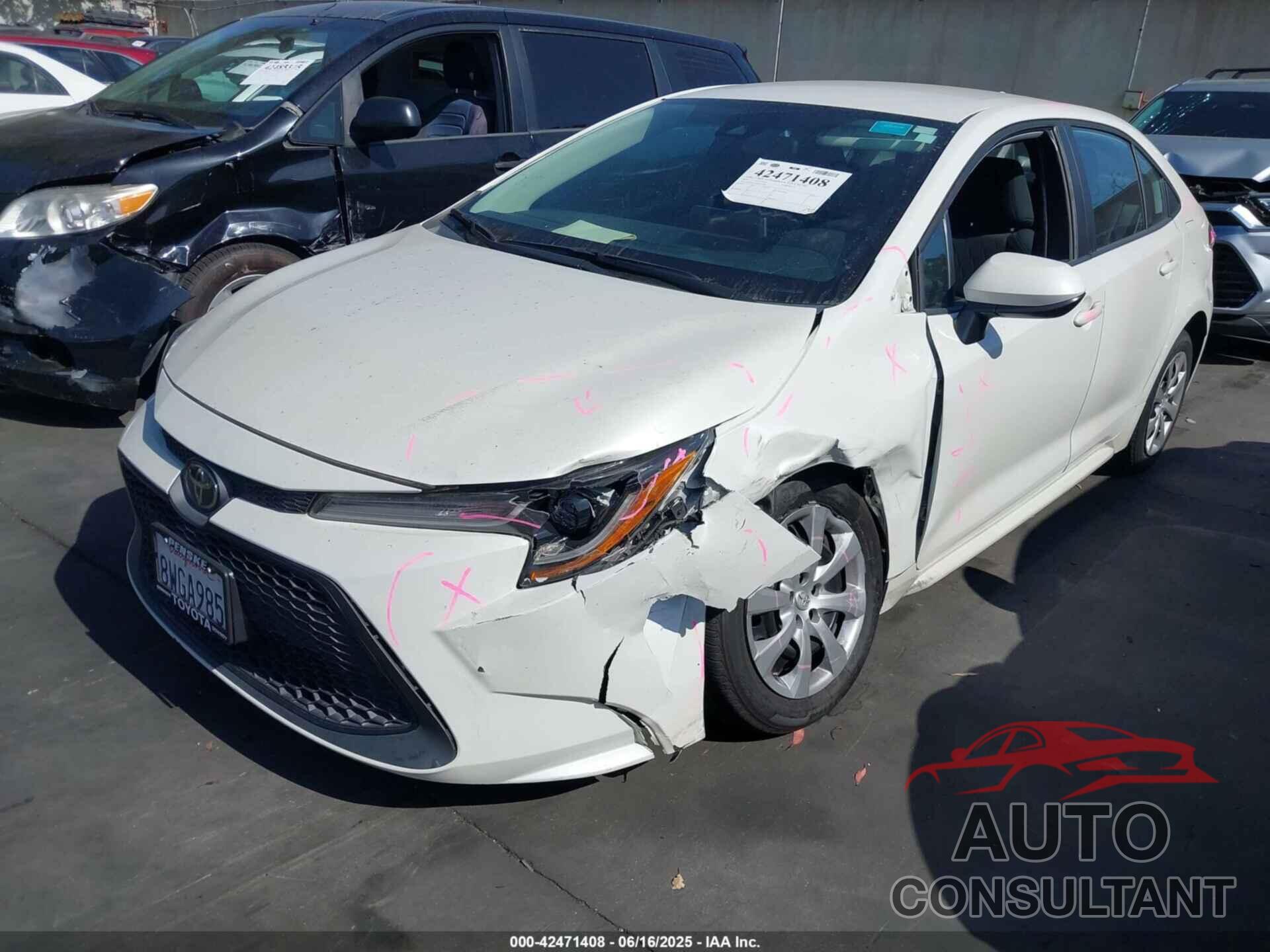 TOYOTA COROLLA 2021 - 5YFEPMAE7MP223294