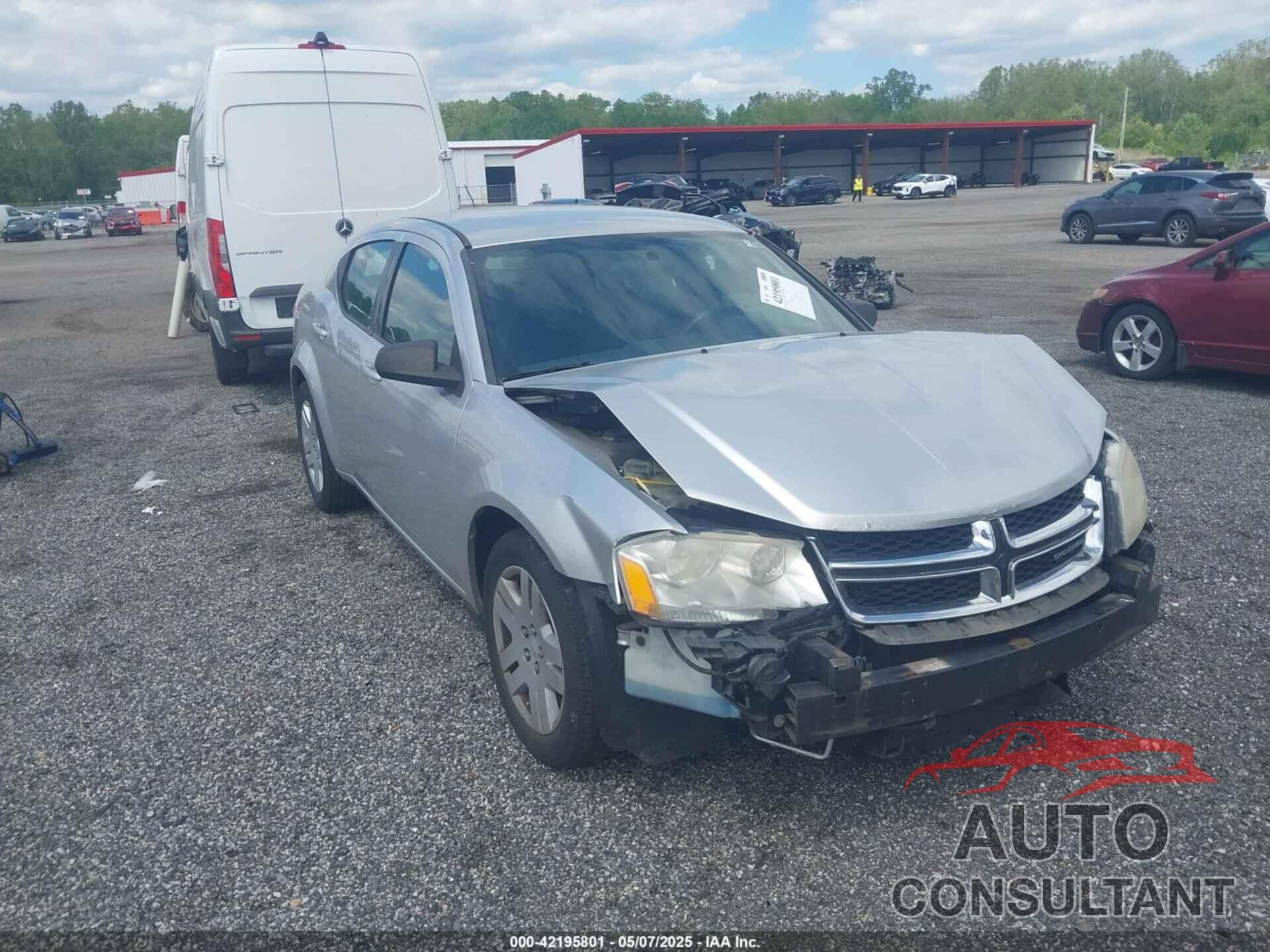 DODGE AVENGER 2012 - 1C3CDZAB0CN132399