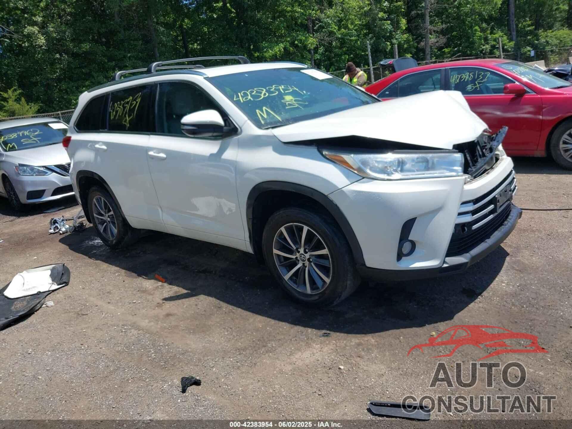 TOYOTA HIGHLANDER 2017 - 5TDJZRFH0HS395625
