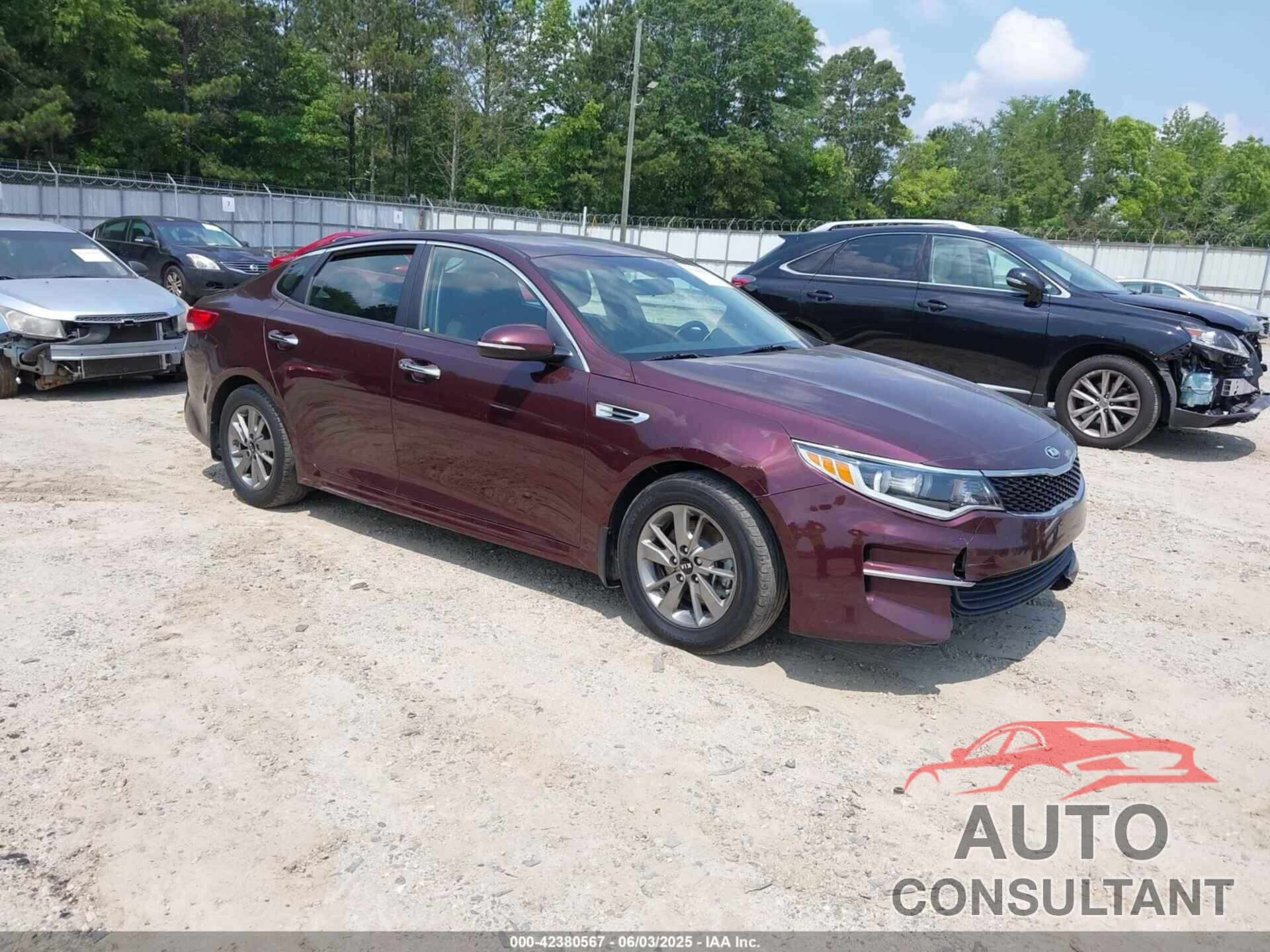 KIA OPTIMA 2016 - 5XXGT4L1XGG050186