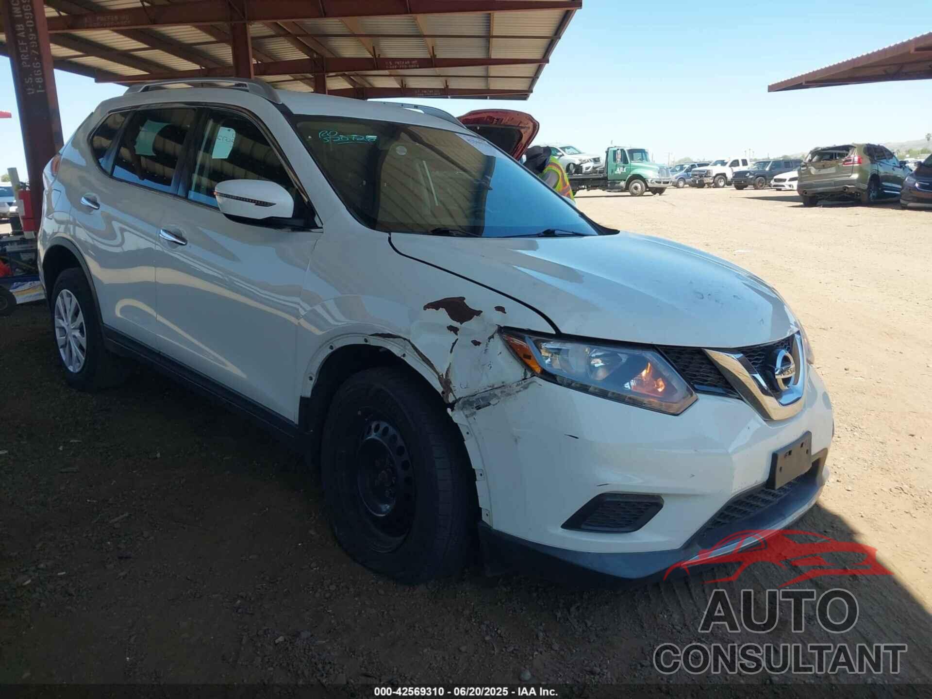 NISSAN ROGUE 2016 - KNMAT2MV7GP724153