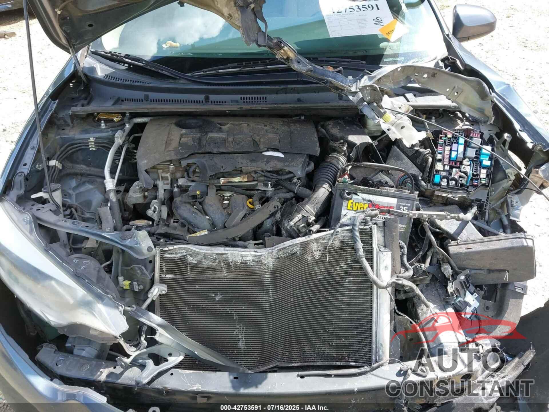 TOYOTA COROLLA 2016 - 2T1BURHE2GC558546