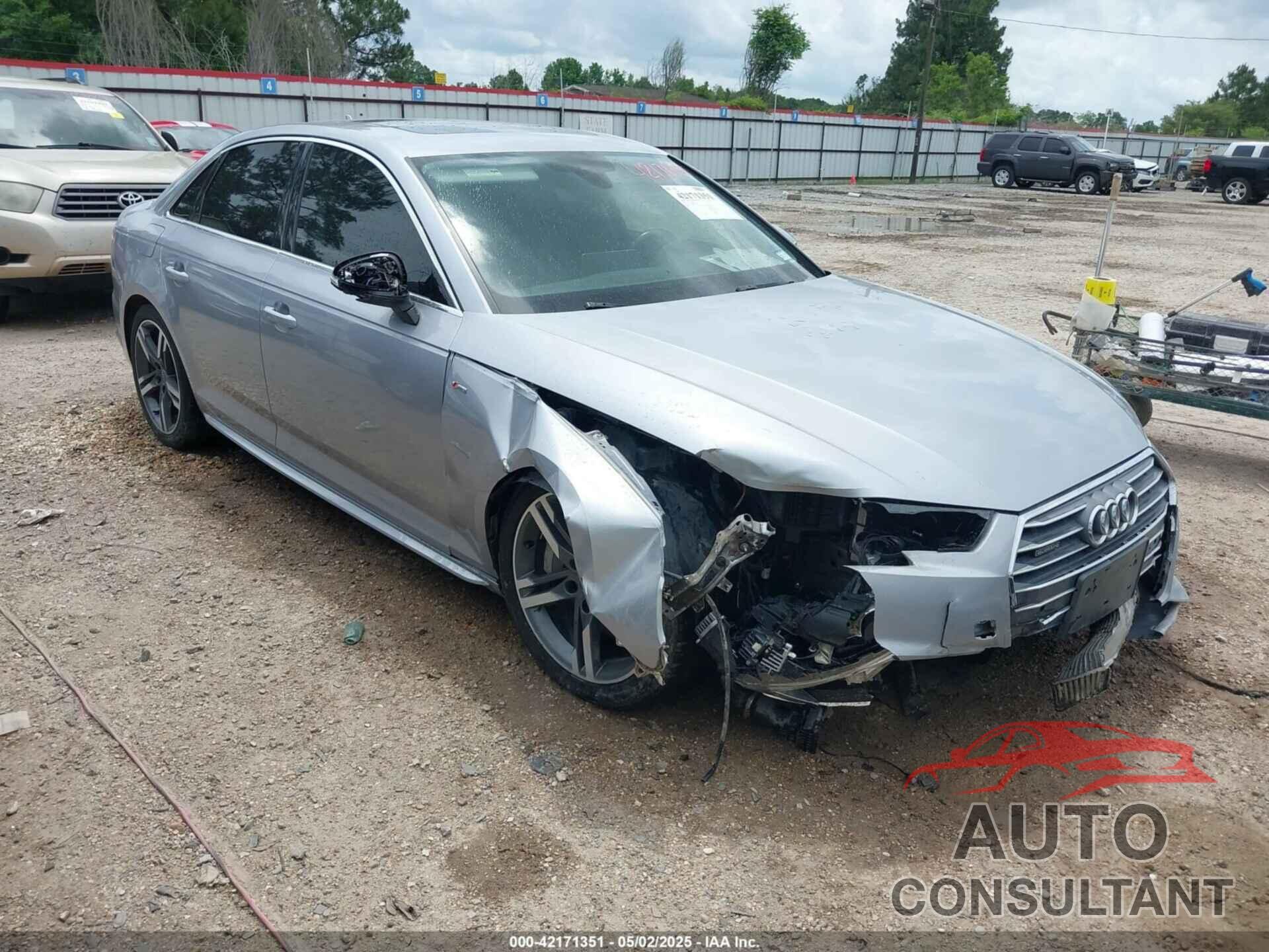 AUDI A4 2018 - WAUENAF40JA110546