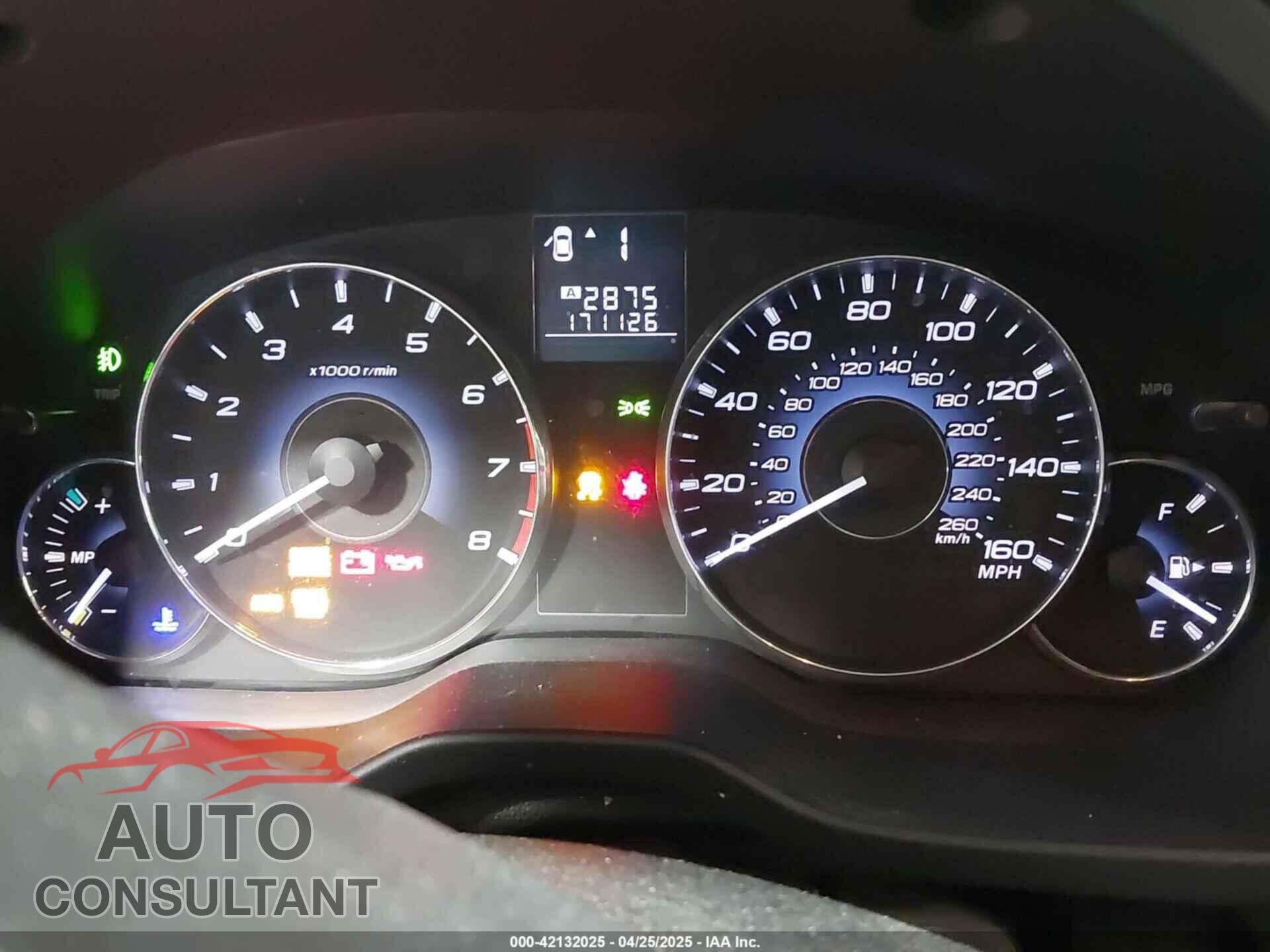SUBARU OUTBACK 2012 - 4S4BRDKC0C2221163