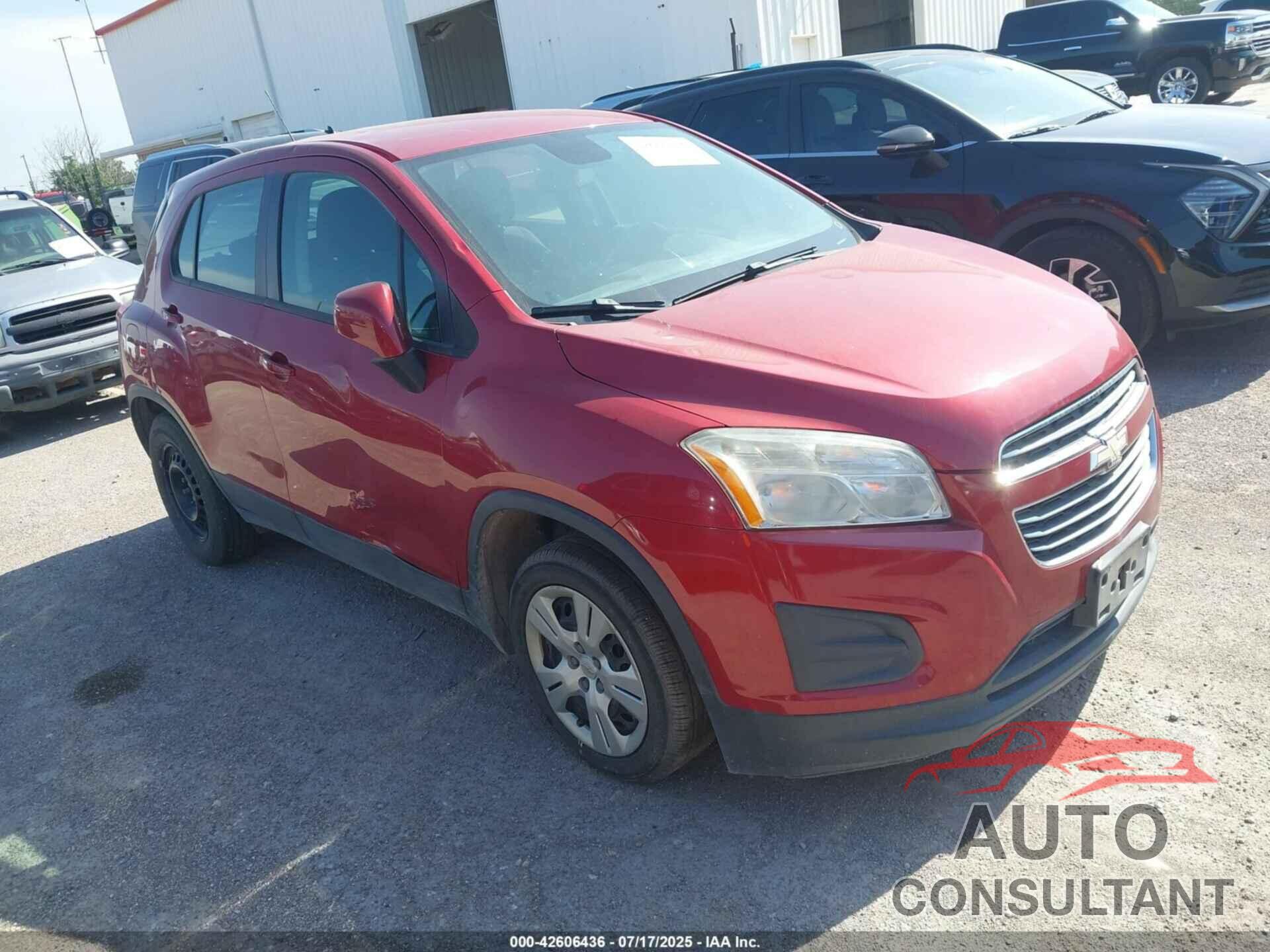 CHEVROLET TRAX 2015 - KL7CJKSB4FB159487