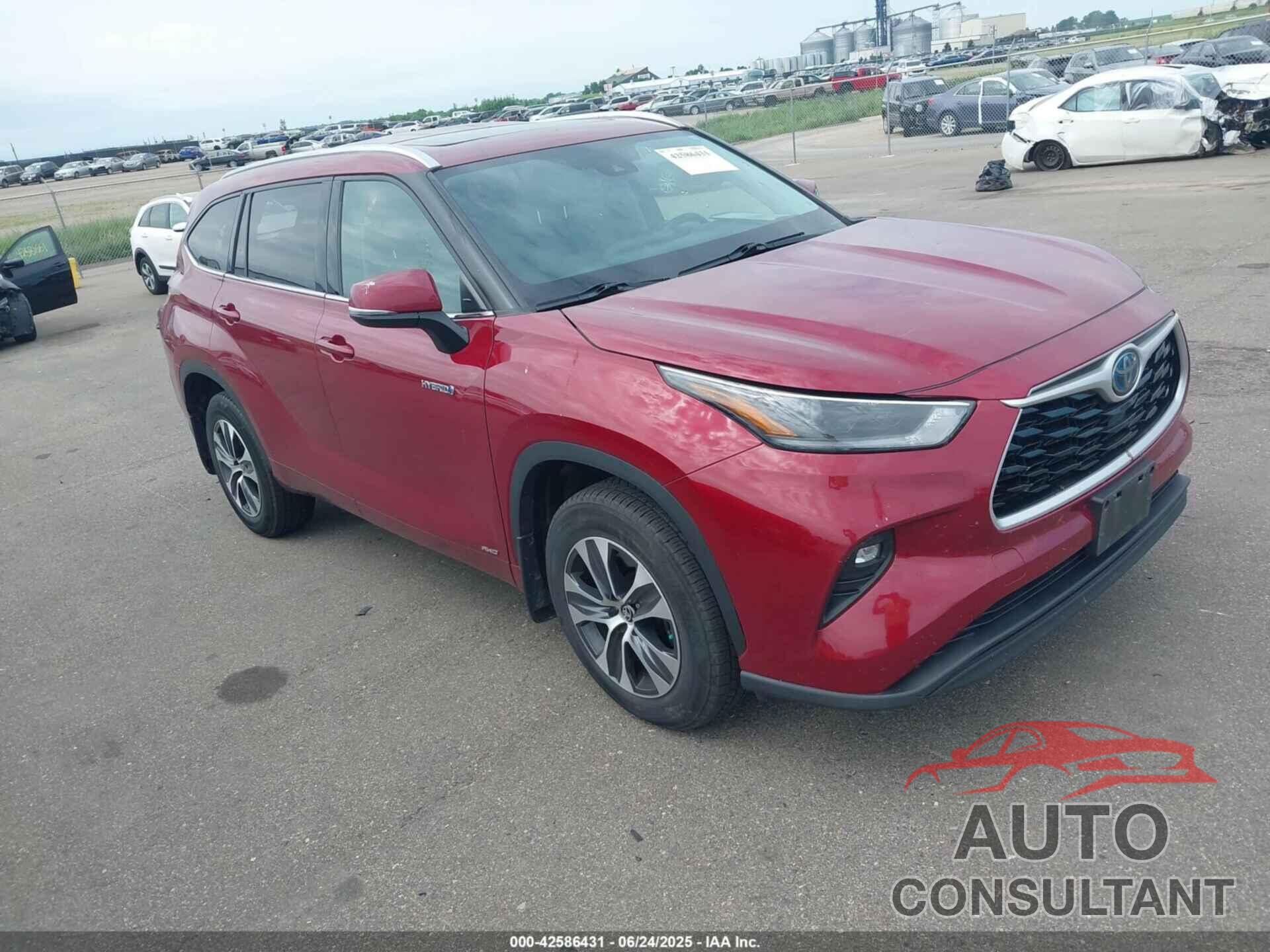 TOYOTA HIGHLANDER 2021 - 5TDGBRCH9MS515063