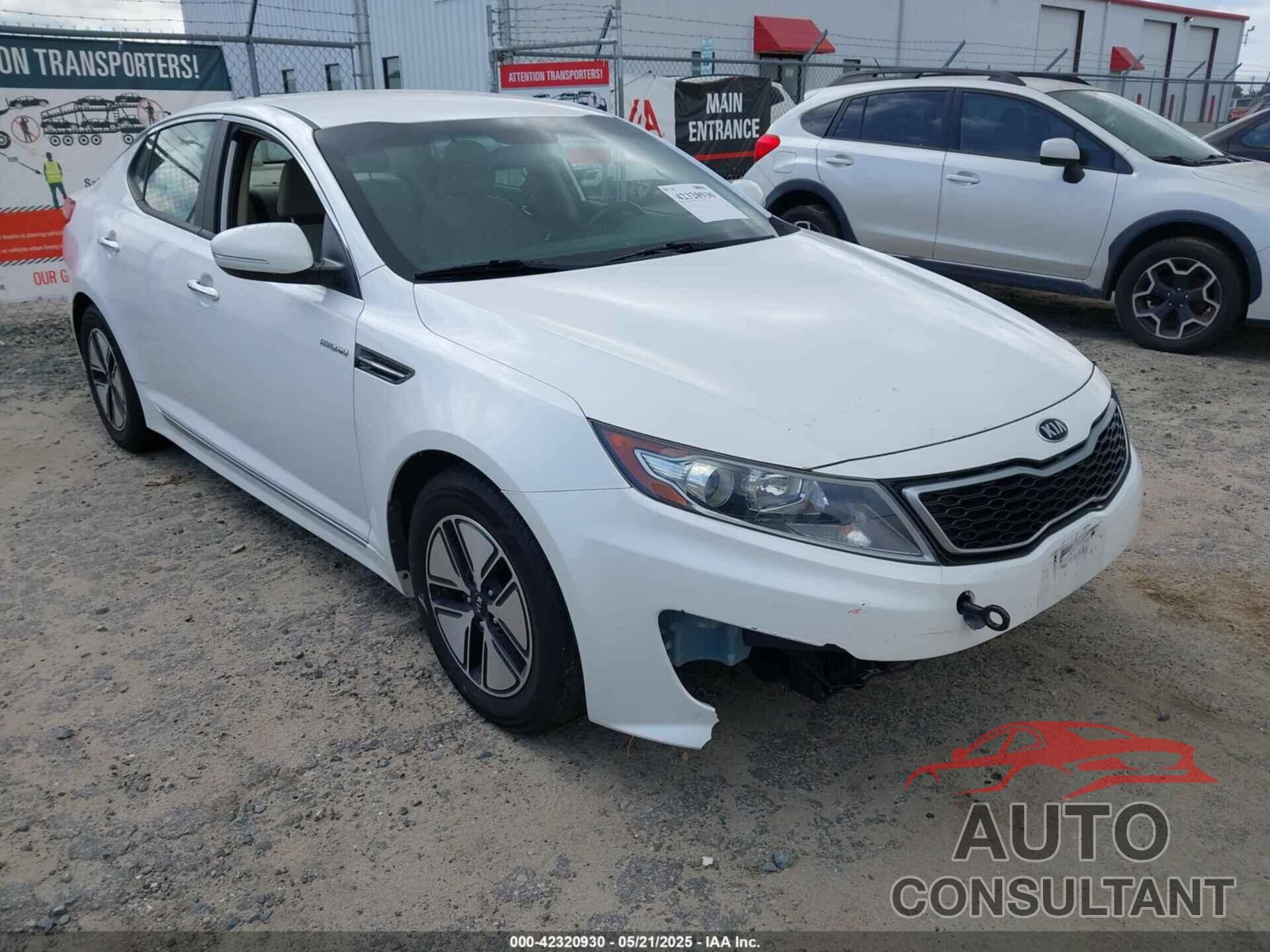 KIA OPTIMA HYBRID 2013 - KNAGM4AD5D5049020