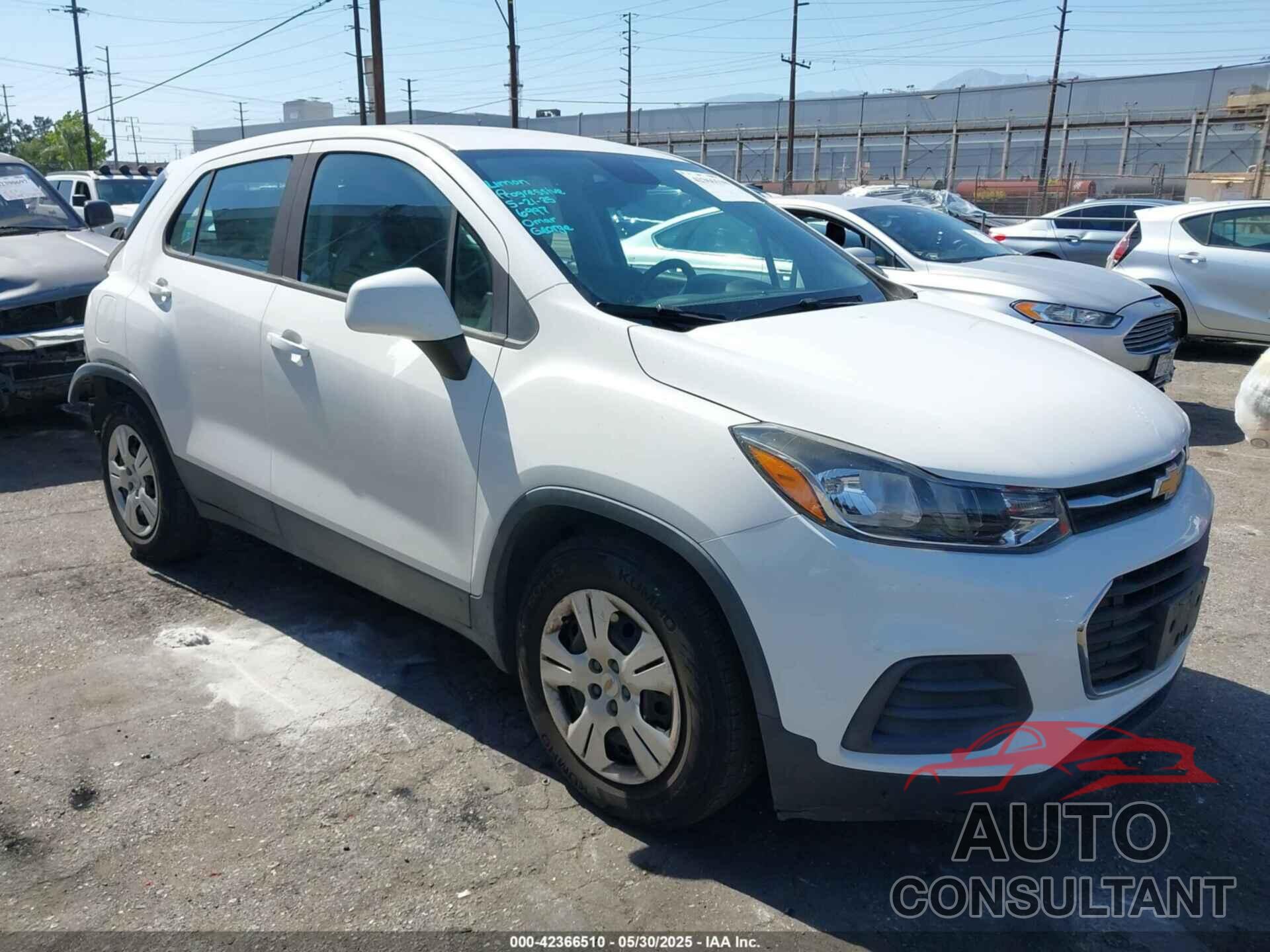CHEVROLET TRAX 2019 - LSGCJKSB6KY008309