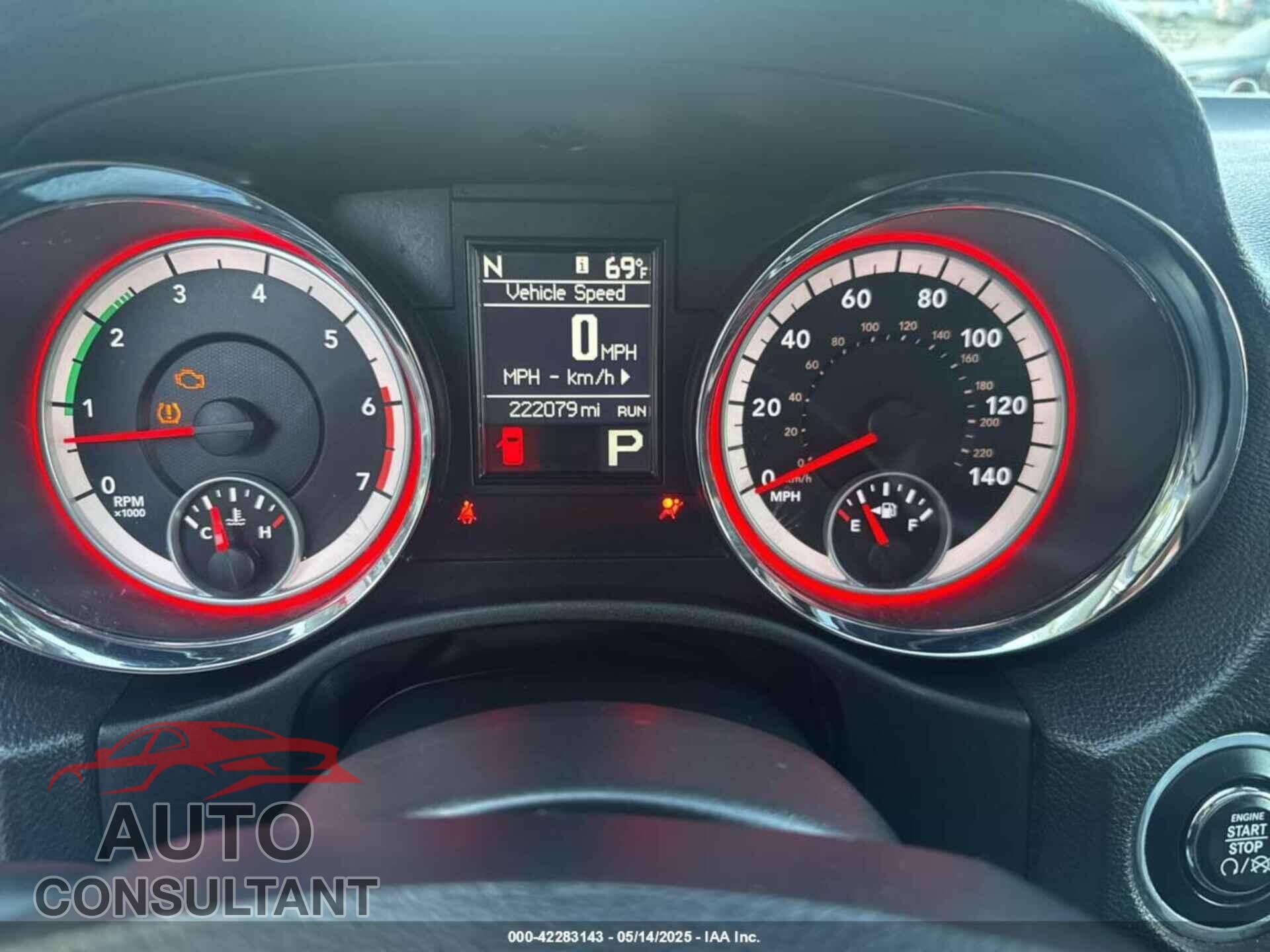 DODGE DURANGO 2013 - 1C4RDJAGXDC505061
