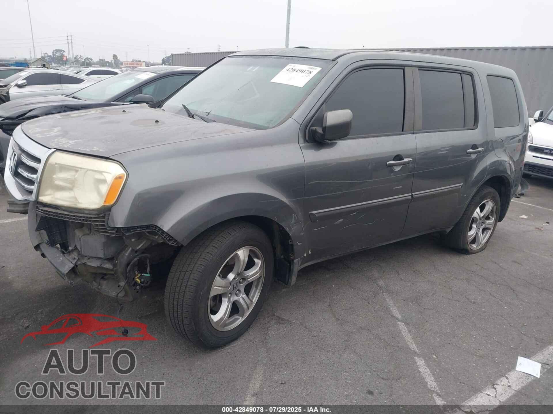 HONDA PILOT 2012 - 5FNYF3H74CB025705