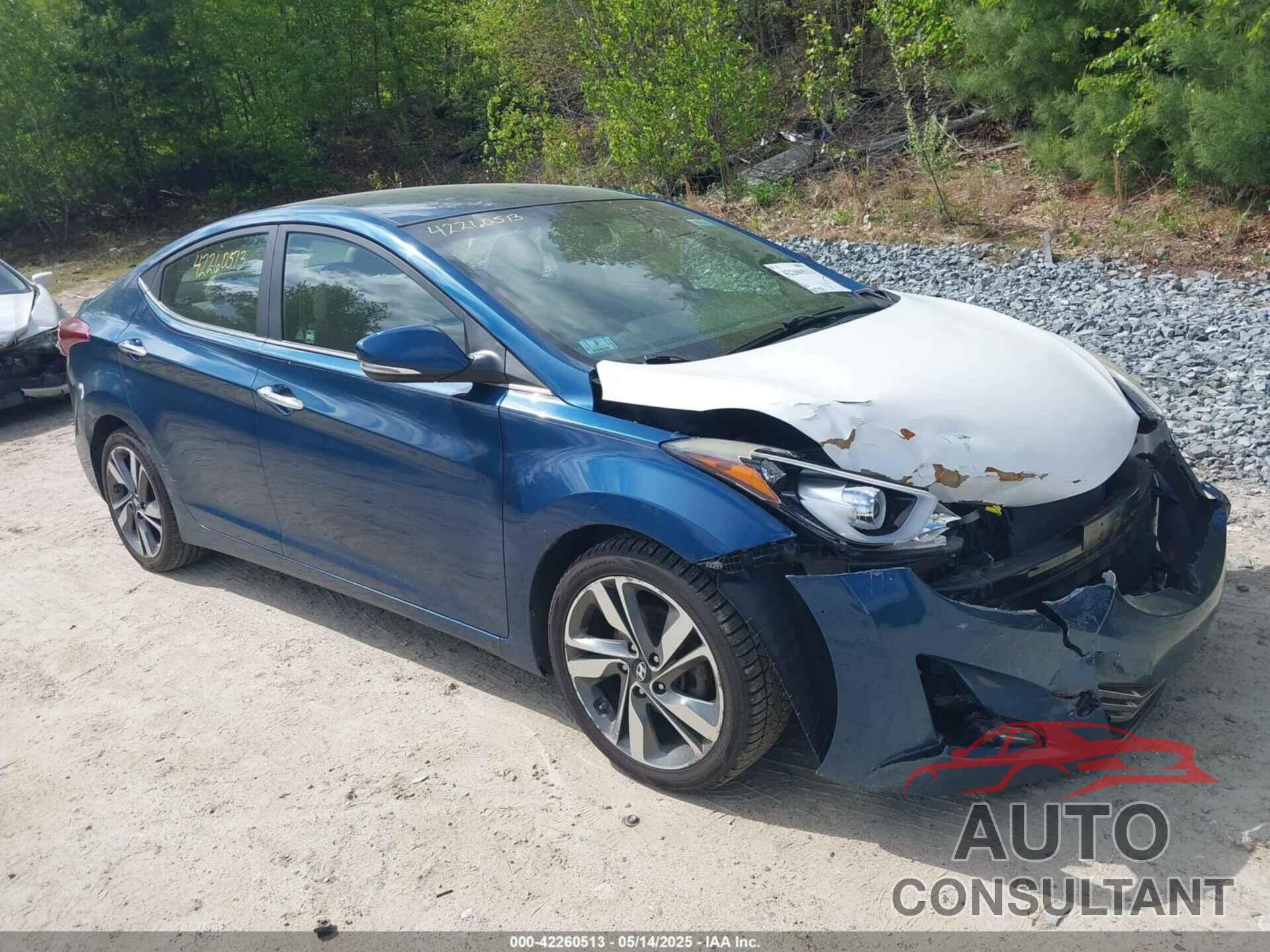 HYUNDAI ELANTRA 2014 - KMHDH4AE3EU057400