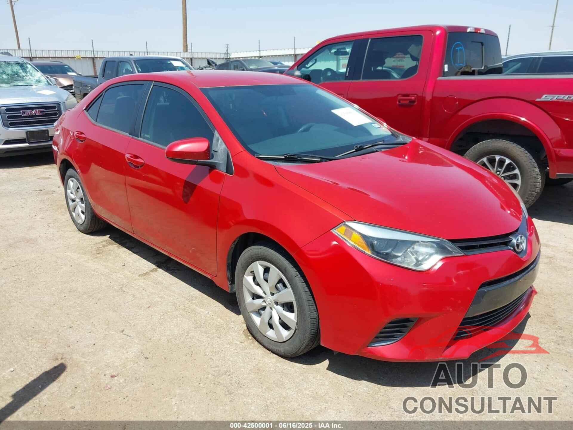 TOYOTA COROLLA 2016 - 5YFBURHE4GP523166
