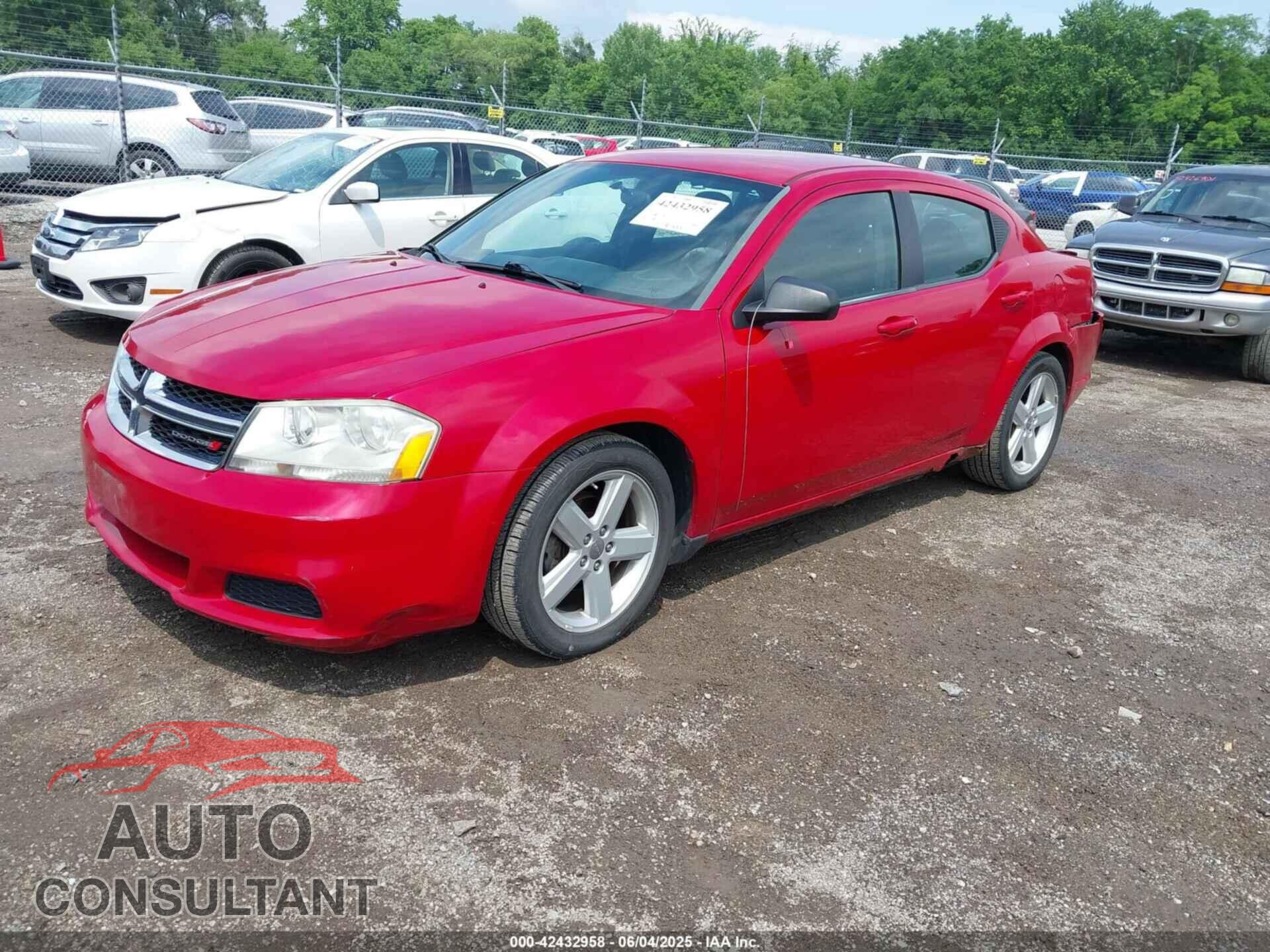 DODGE AVENGER 2013 - 1C3CDZAB7DN538102