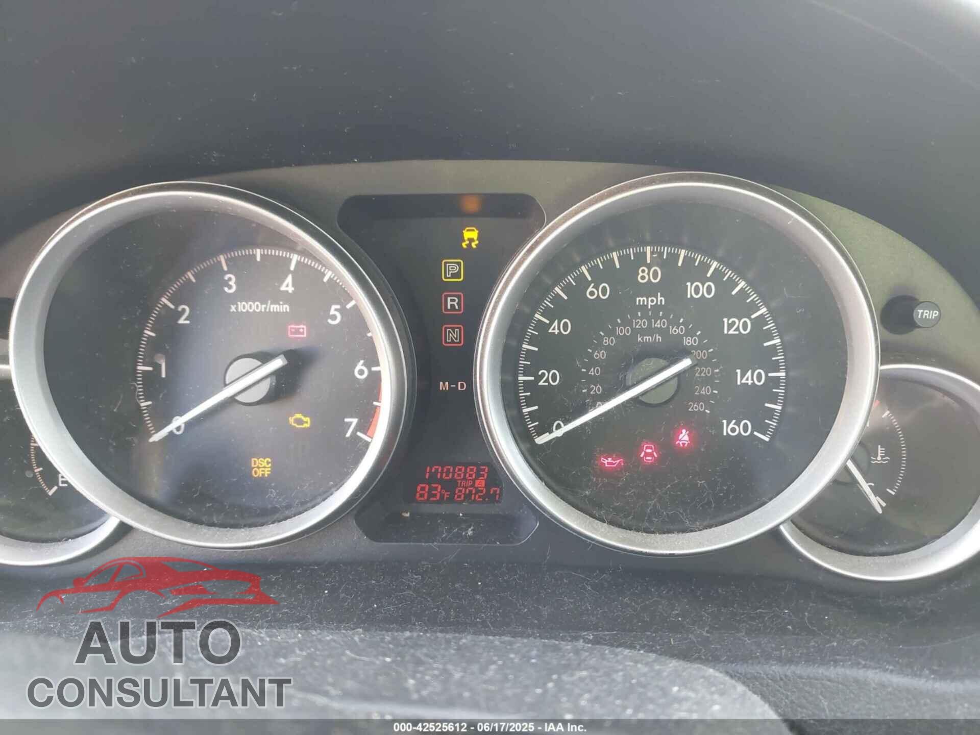 MAZDA 6 2010 - 1YVHZ8CH8A5M36442