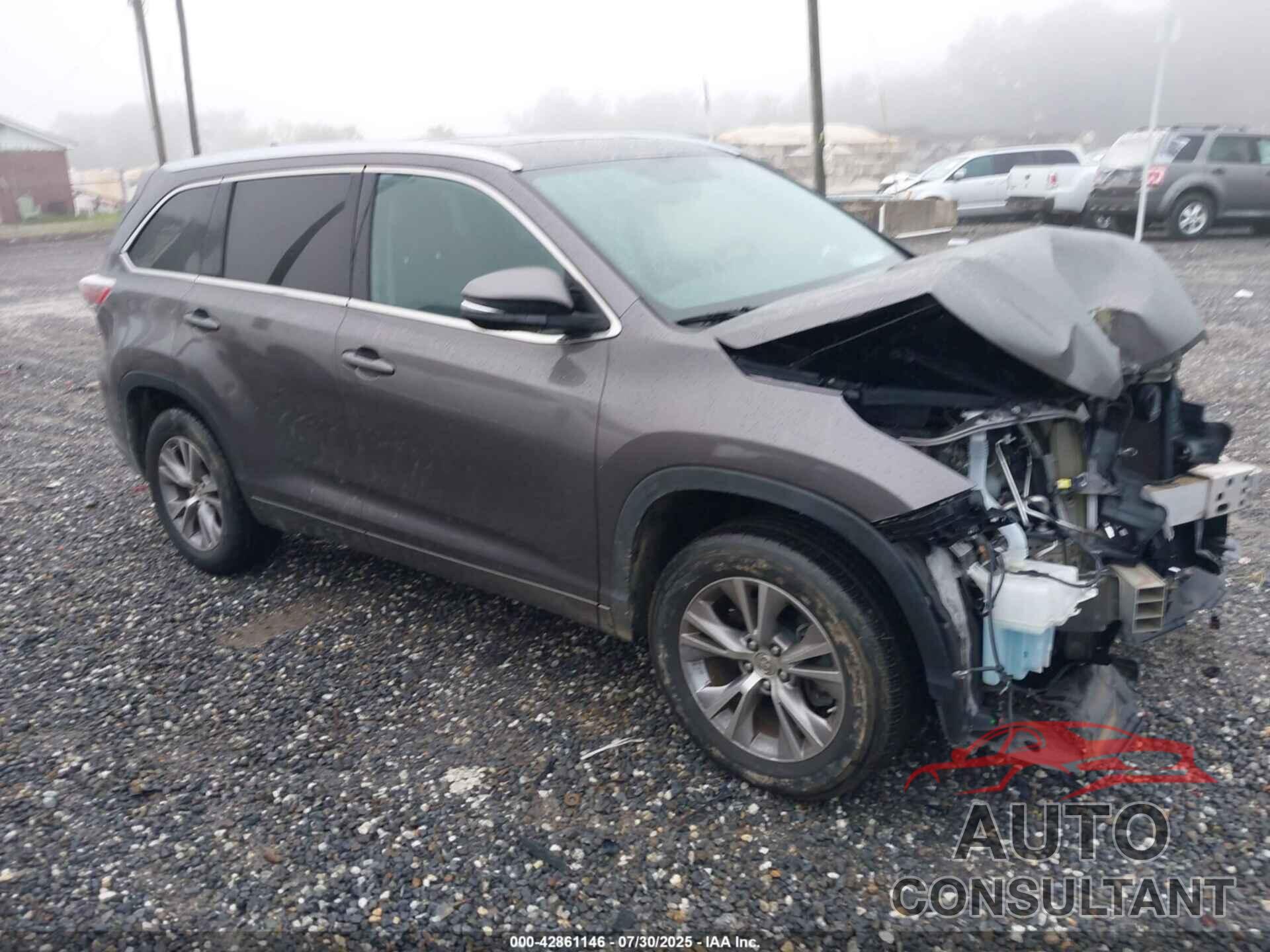 TOYOTA HIGHLANDER 2014 - 5TDKKRFH3ES026701