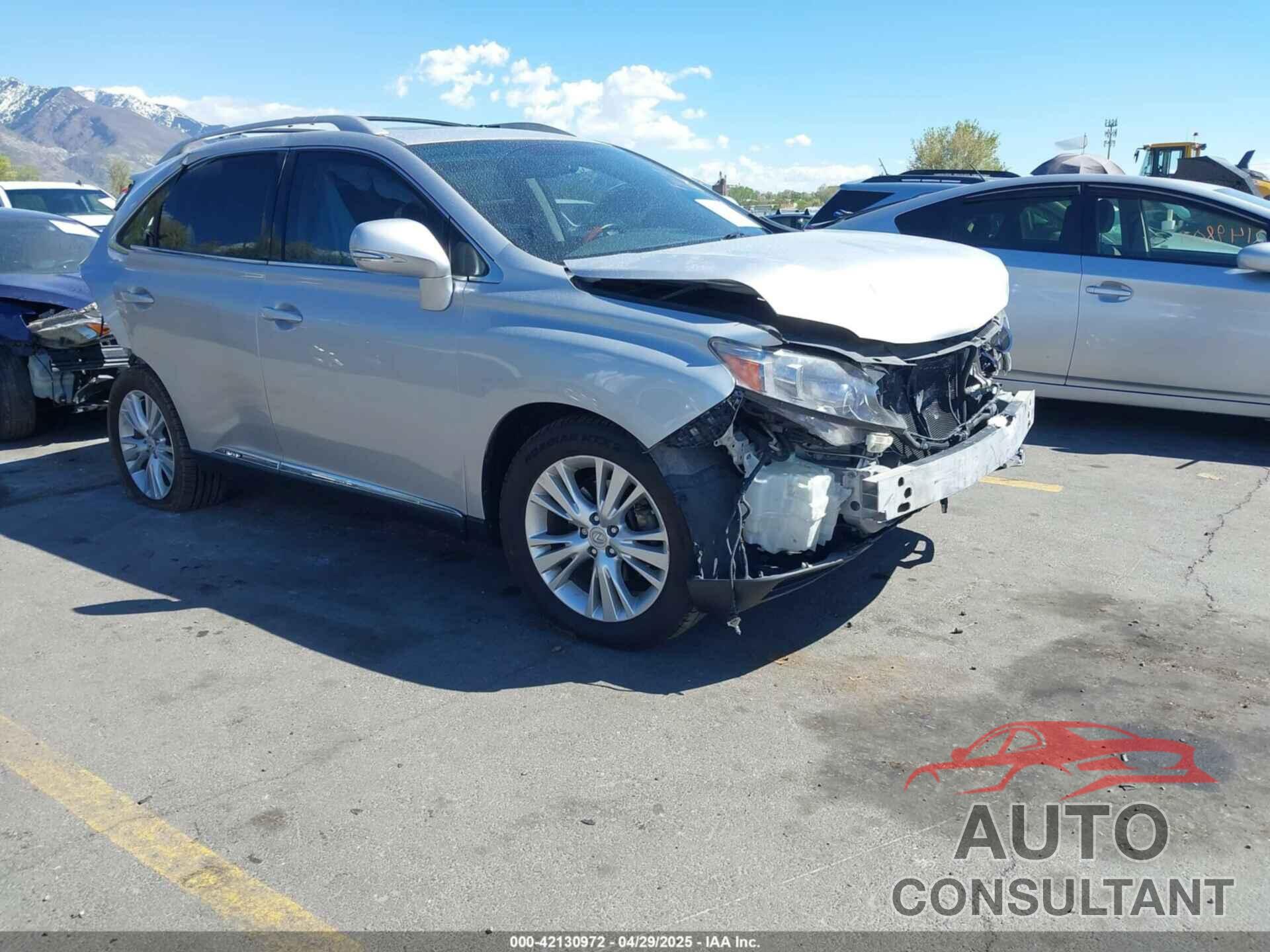 LEXUS RX 450H 2011 - JTJBC1BA9B2421554