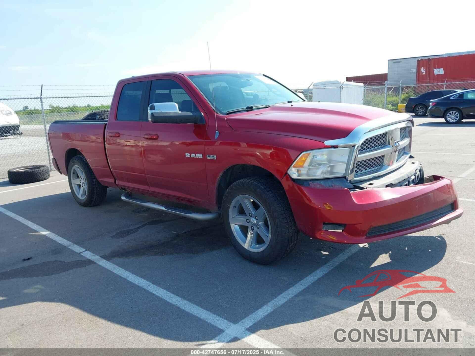 DODGE RAM 1500 2009 - 1D3HV18T59S724011