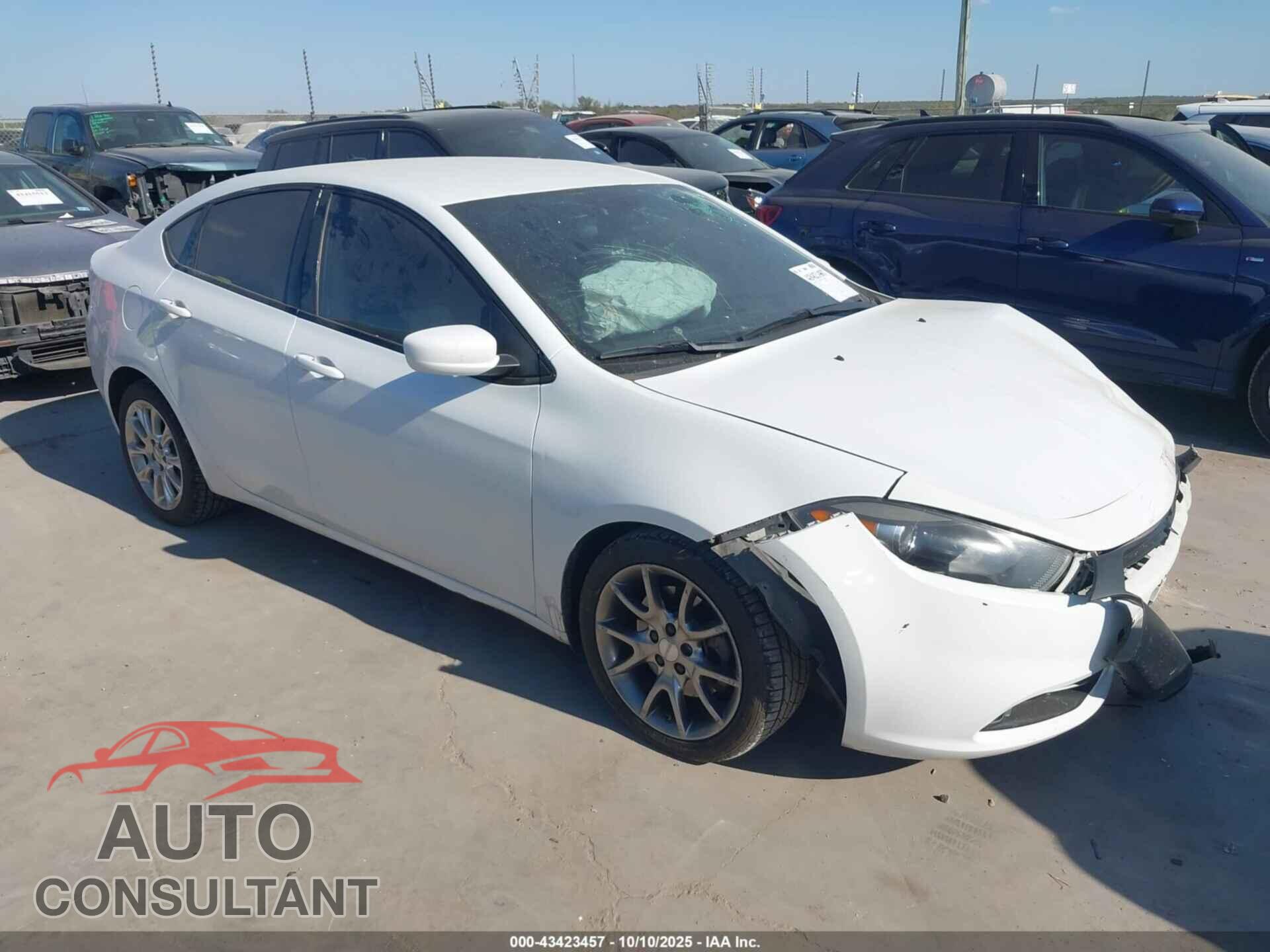 DODGE DART 2015 - 1C3CDFBB3FD247750