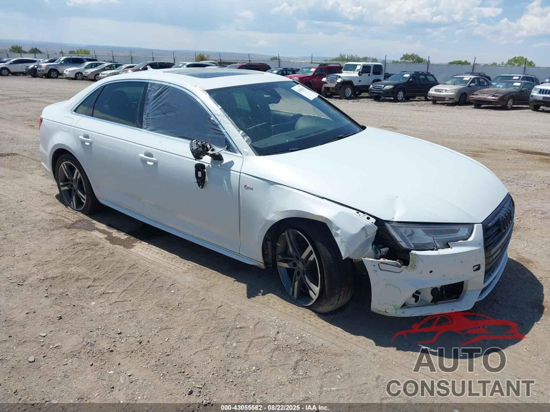 AUDI A4 2018 - WAUENAF44JA069211