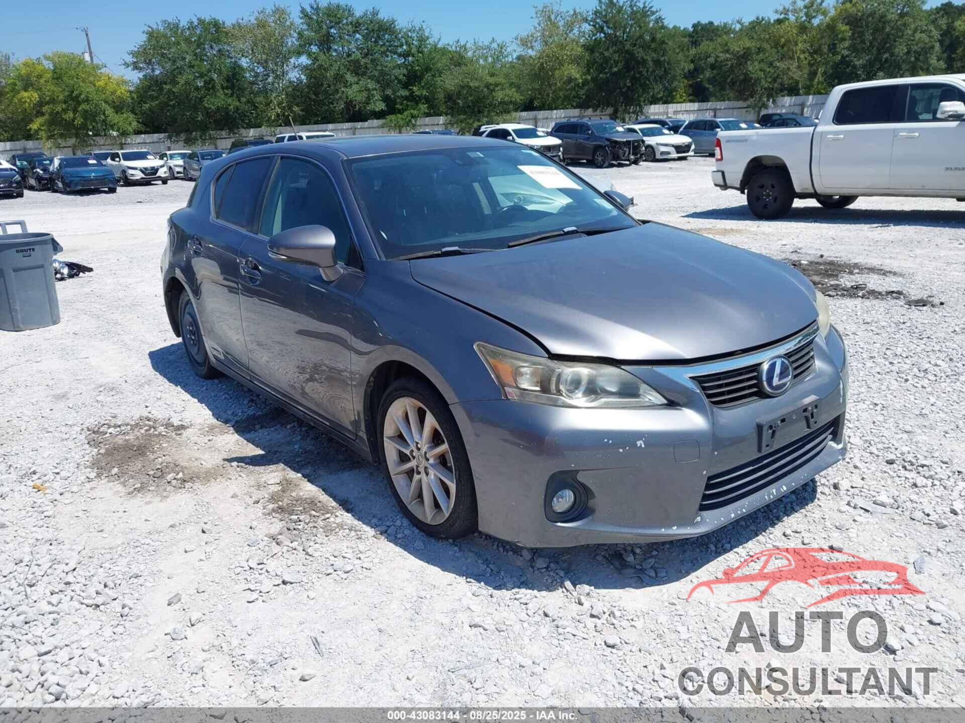 LEXUS CT 200H 2012 - JTHKD5BH8C2118298
