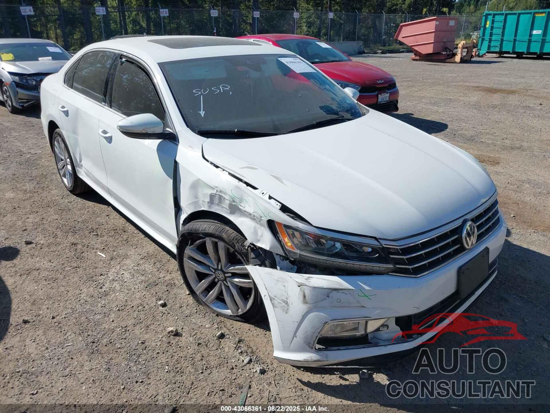 VOLKSWAGEN PASSAT 2017 - 1VWCT7A33HC065552