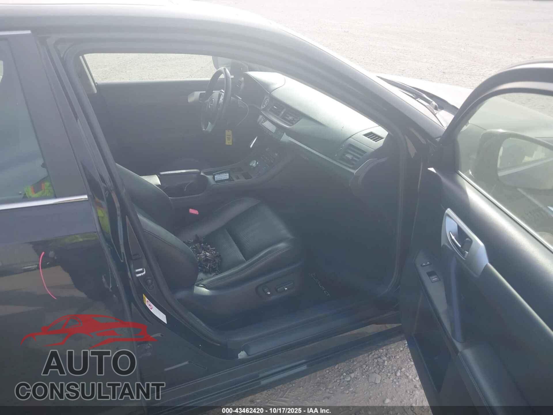 LEXUS CT 200H 2013 - JTHKD5BH7D2168885