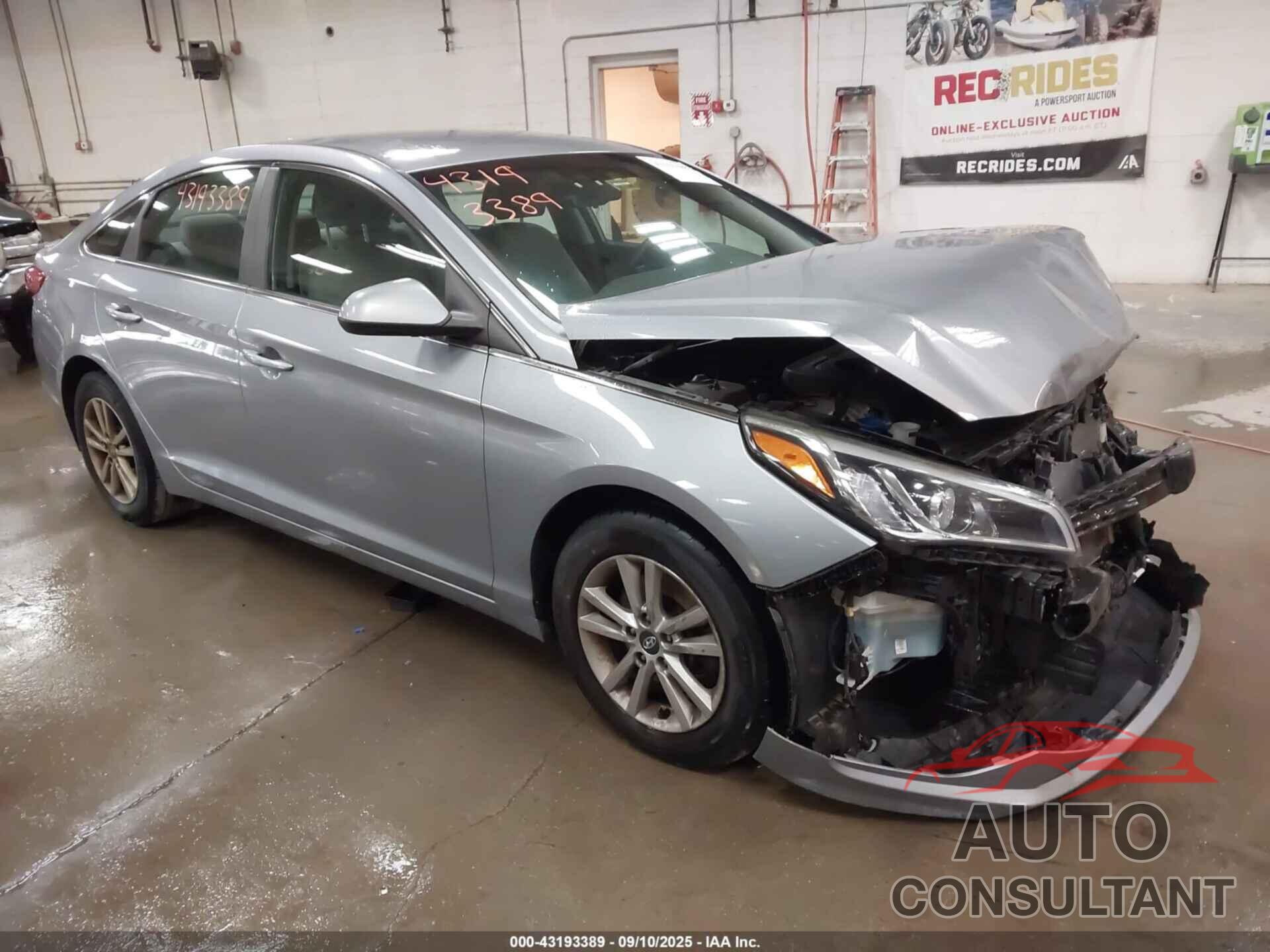 HYUNDAI SONATA 2015 - 5NPE24AFXFH211566