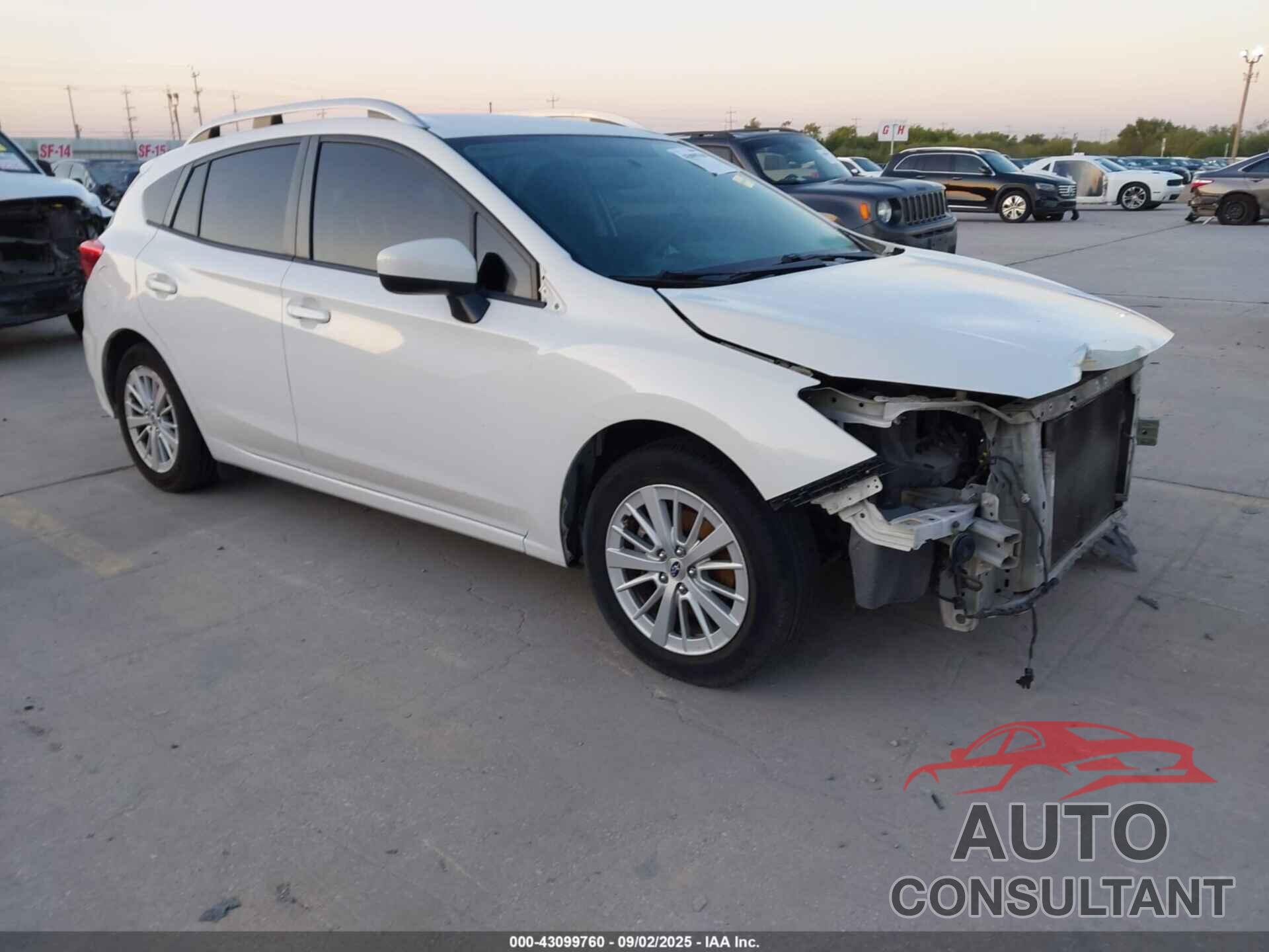 SUBARU IMPREZA 2018 - 4S3GTAB61J3716712