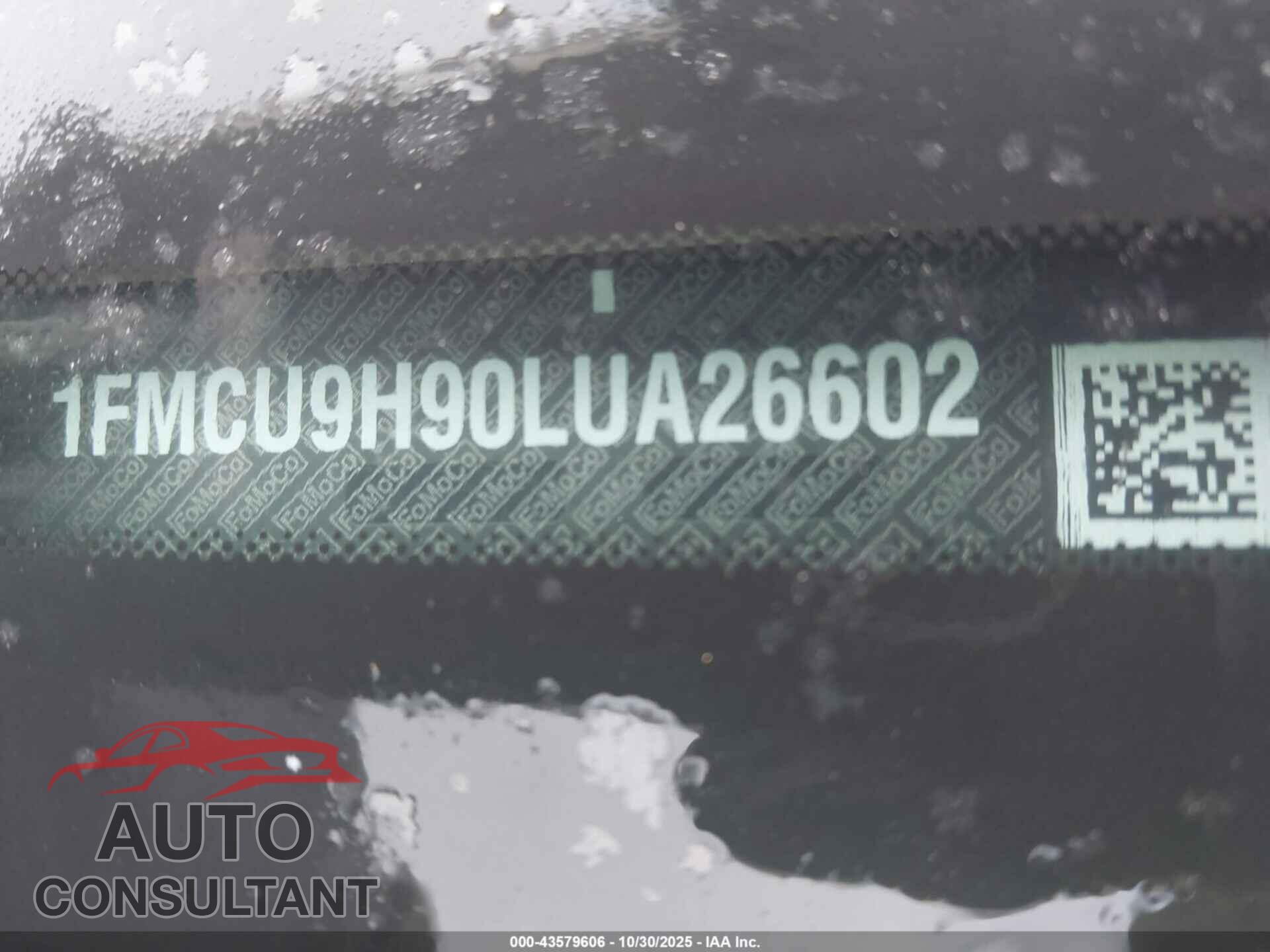 FORD ESCAPE 2020 - 1FMCU9H90LUA26602
