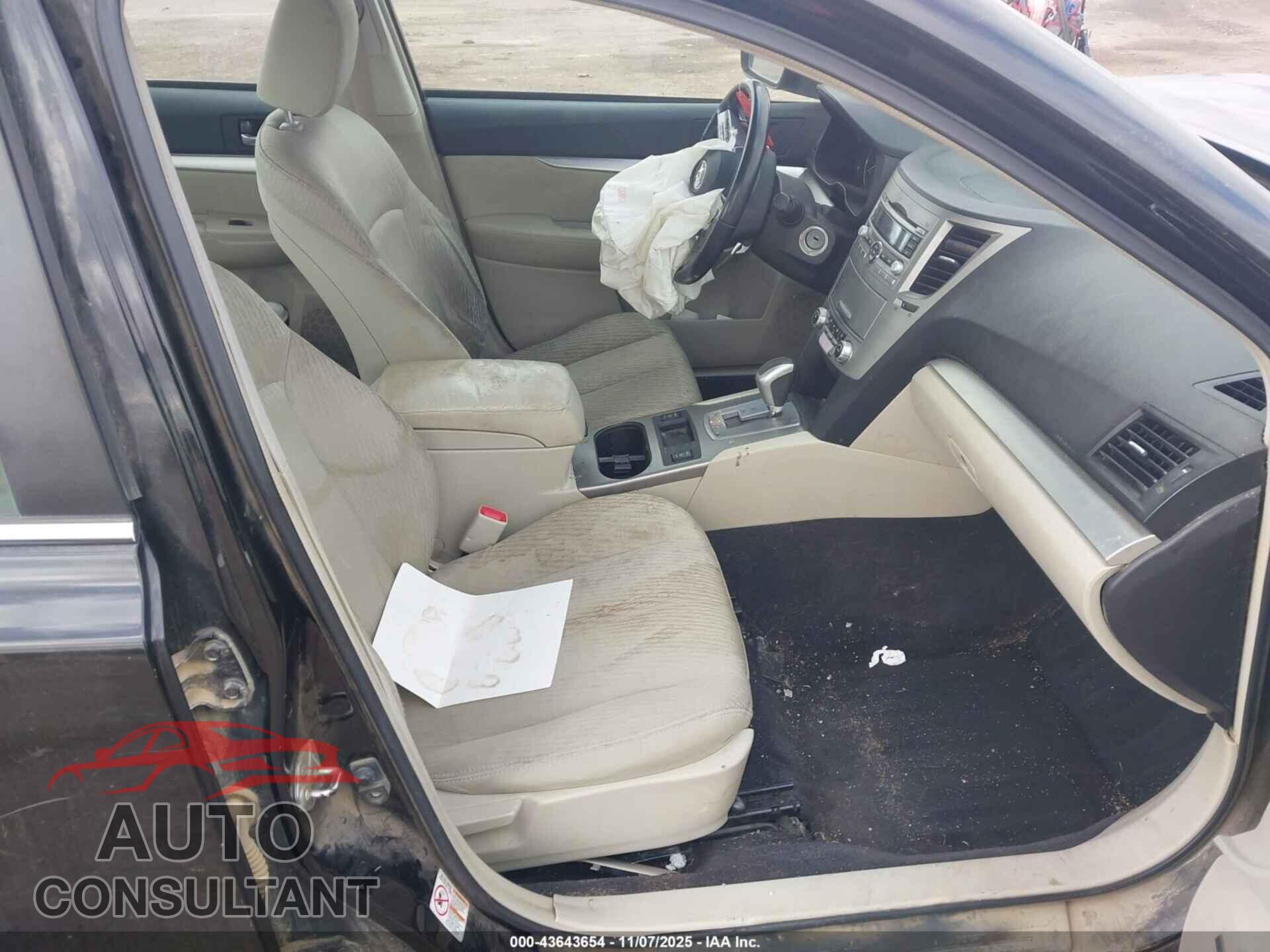 SUBARU LEGACY 2010 - 4S3BMEH67A2221555