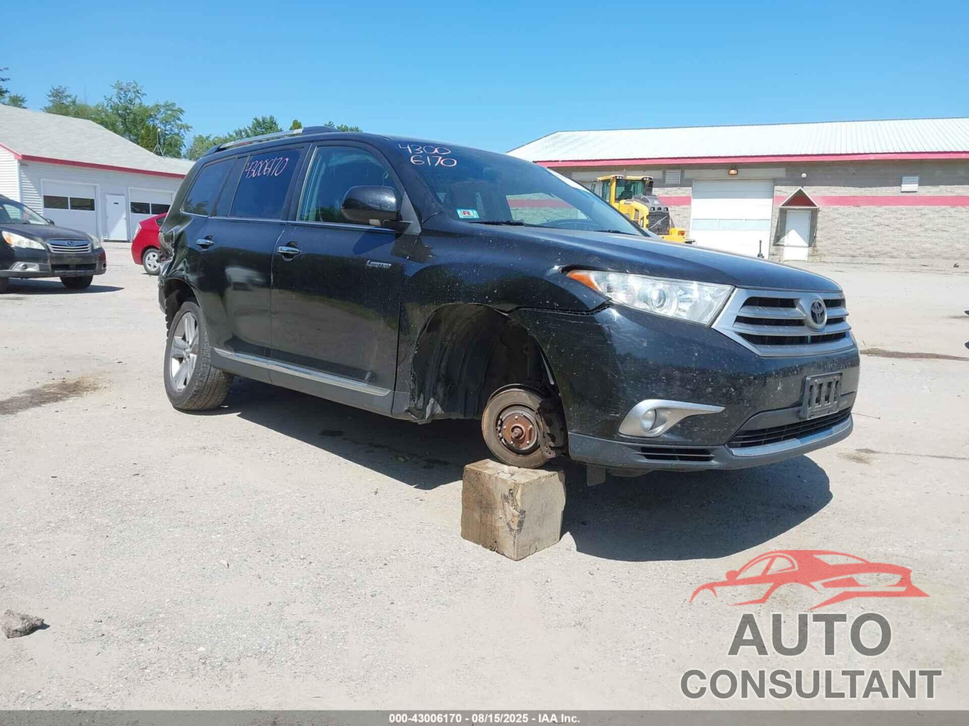 TOYOTA HIGHLANDER 2013 - 5TDDK3EH5DS210415