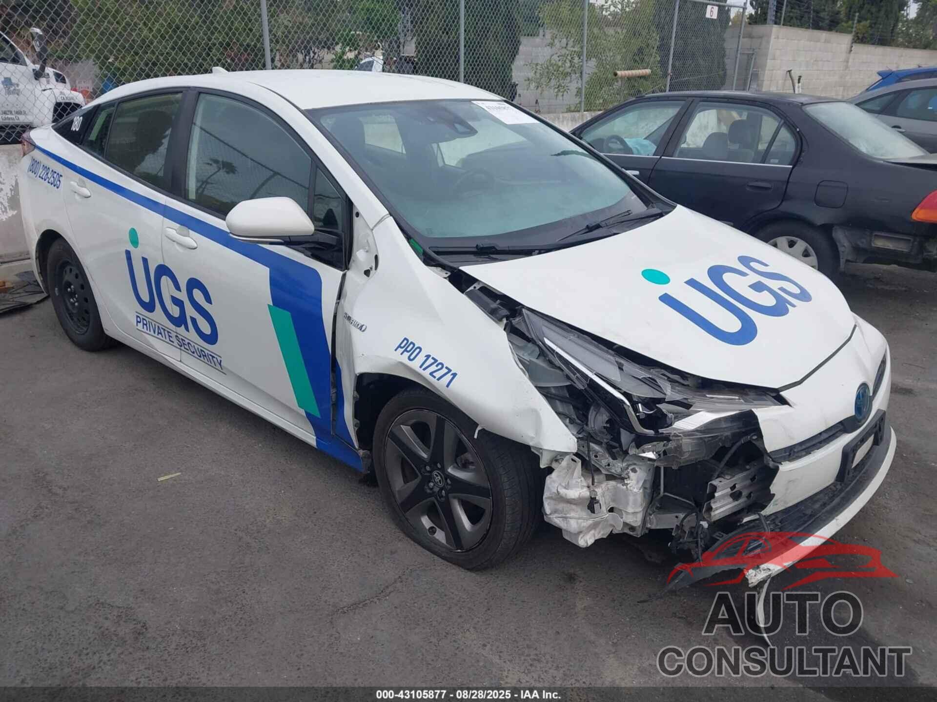 TOYOTA PRIUS 2019 - JTDKARFU6K3082581