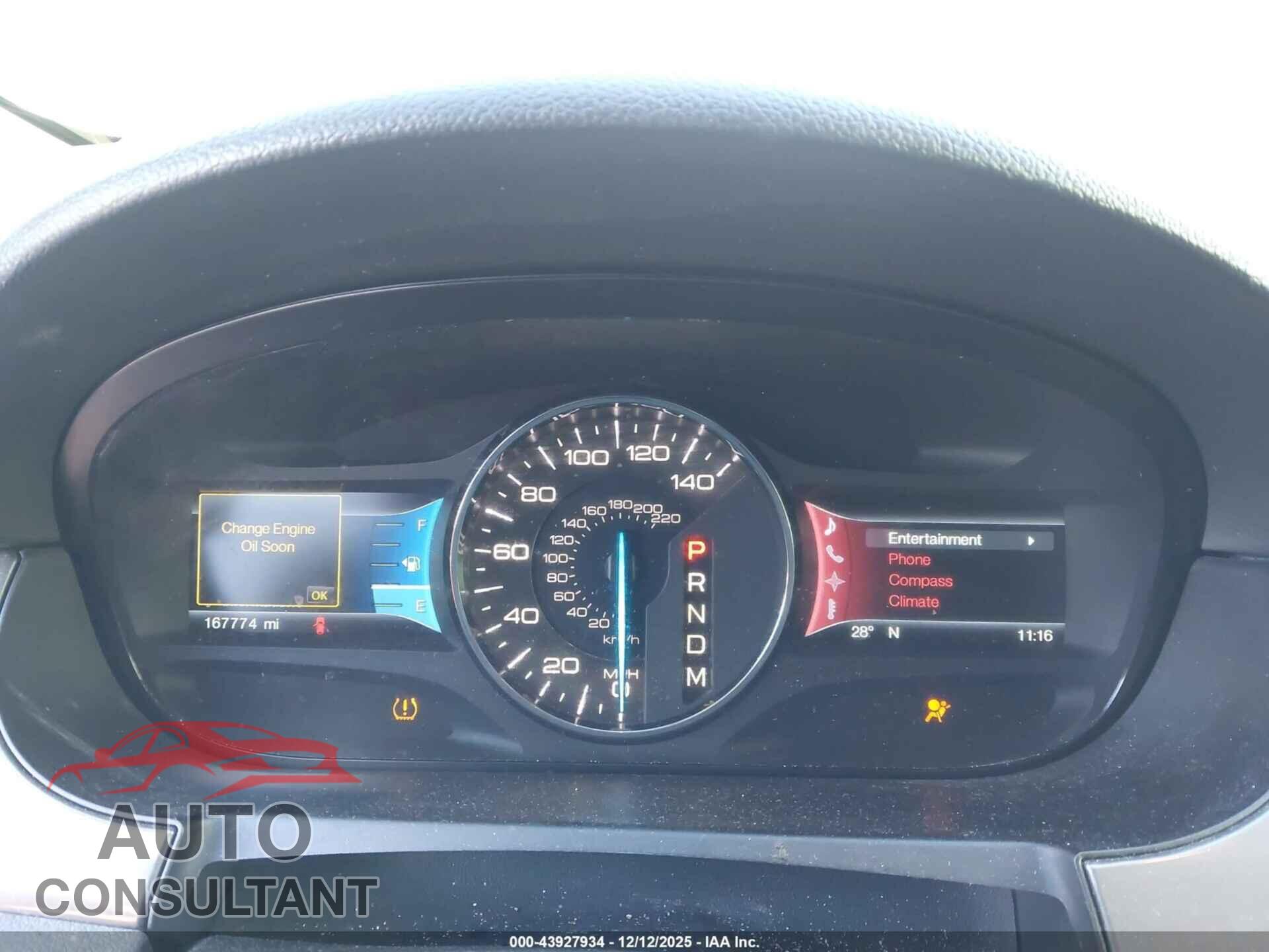 FORD EDGE 2012 - 2FMDK3AK7CBA62054