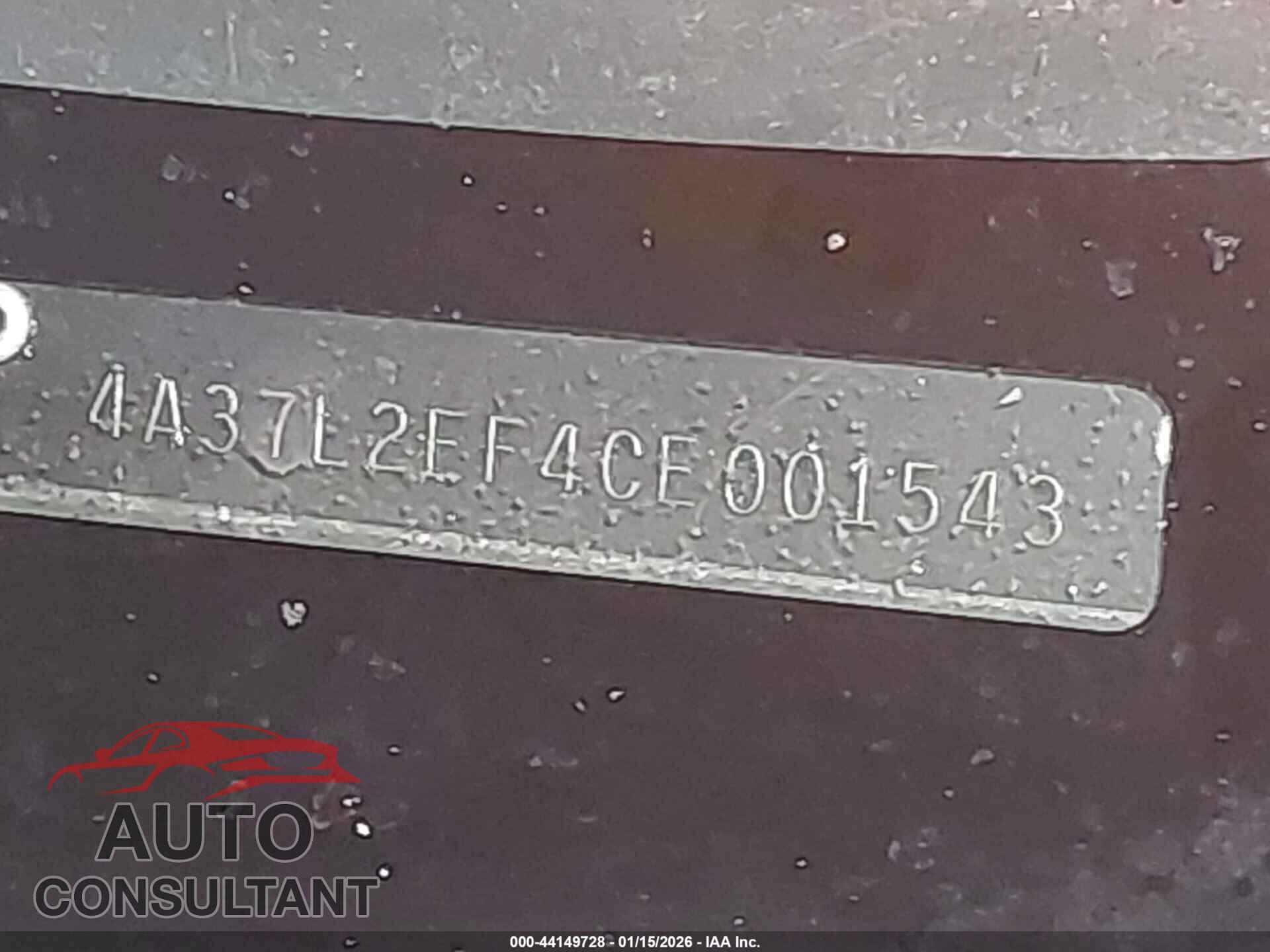 MITSUBISHI ECLIPSE SPYDER 2012 - 4A37L2EF4CE001543