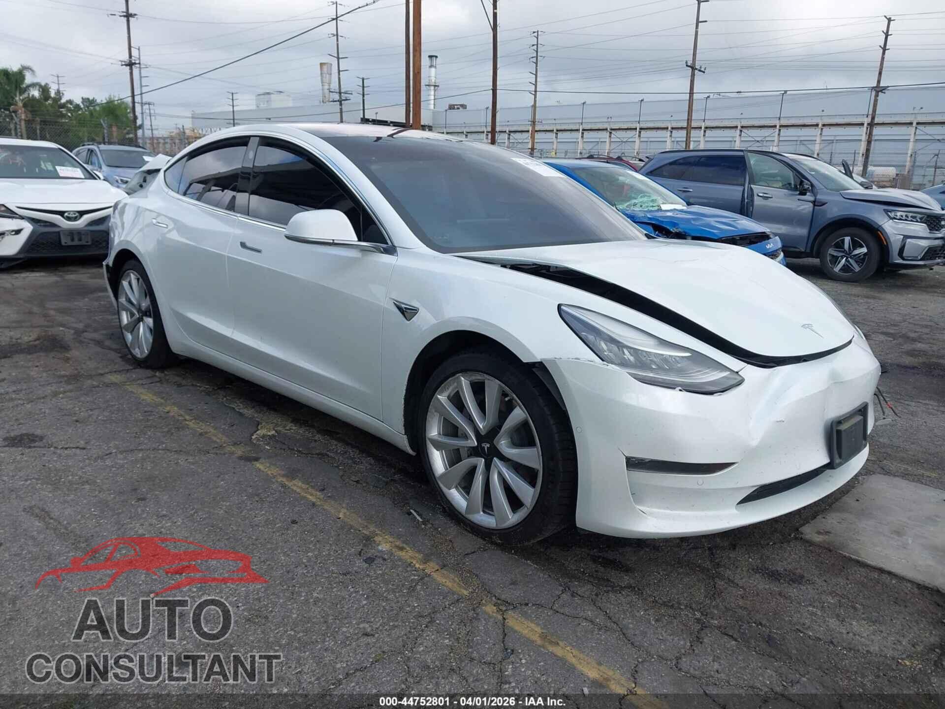 TESLA MODEL 3 2019 - 5YJ3E1EB6KF192012