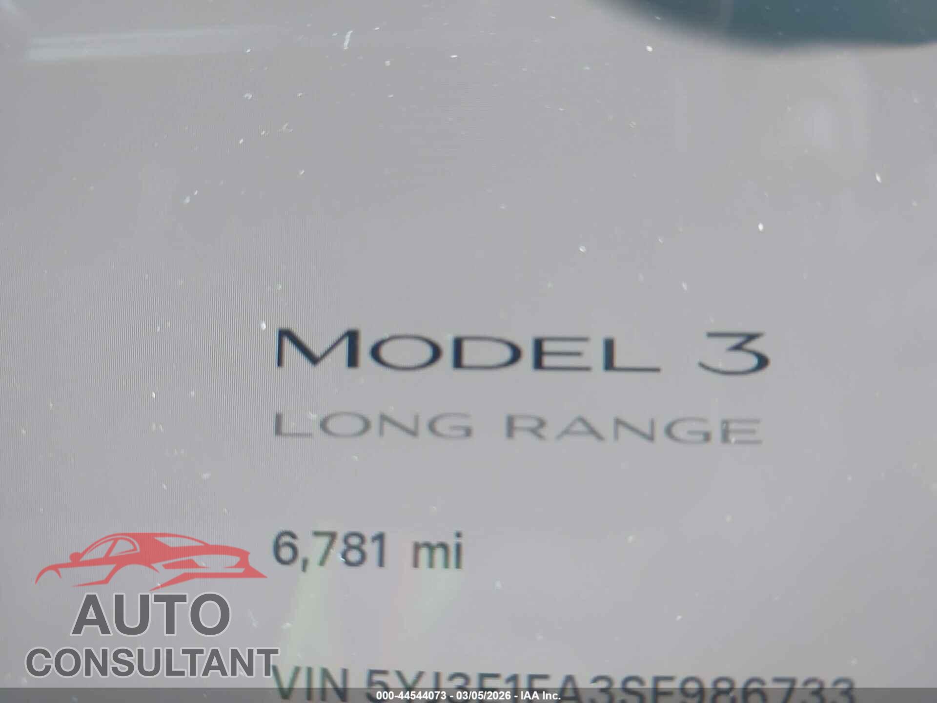 TESLA MODEL 3 2025 - 5YJ3E1EA3SF986733