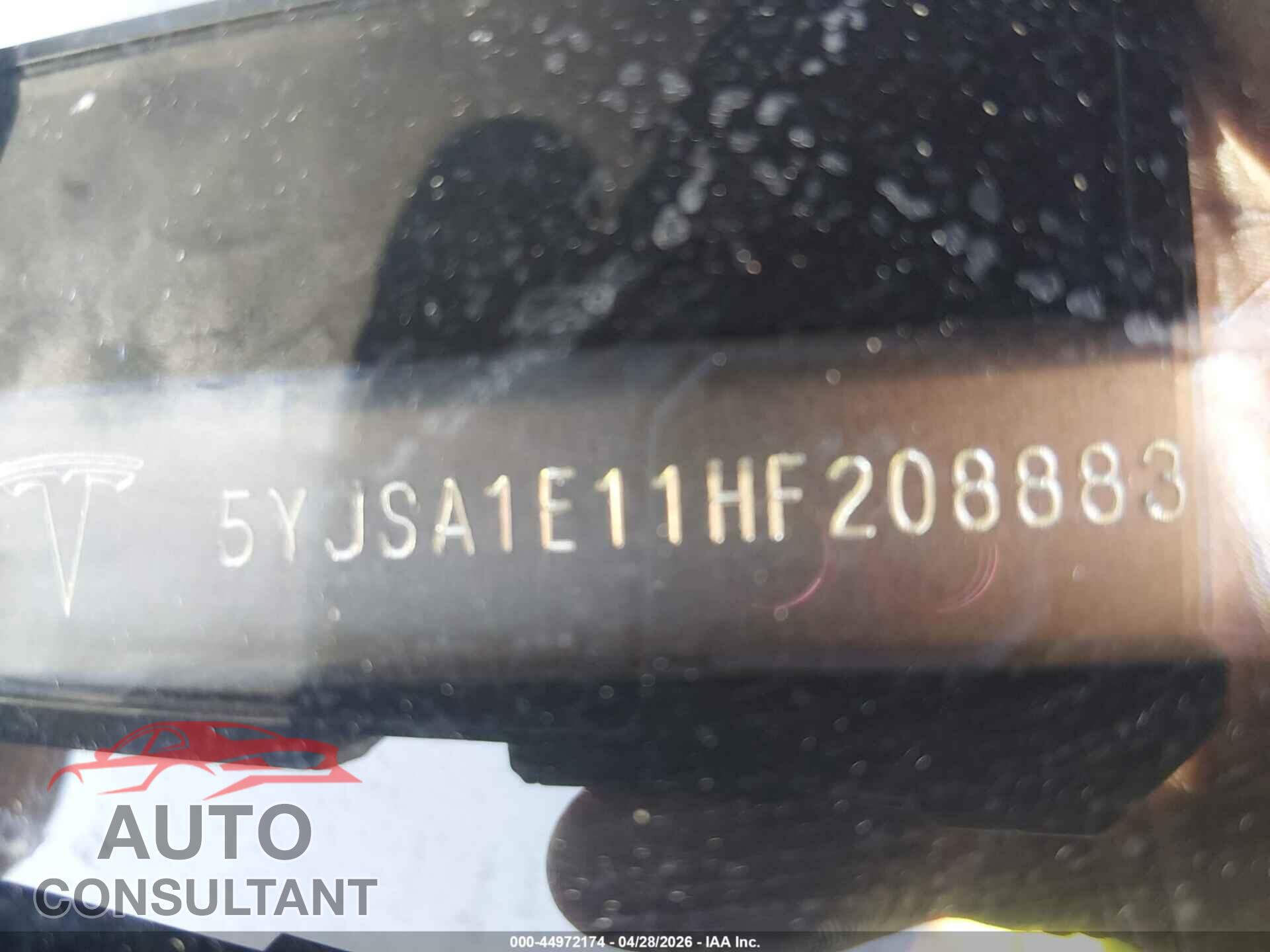 TESLA MODEL S 2017 - 5YJSA1E11HF208883
