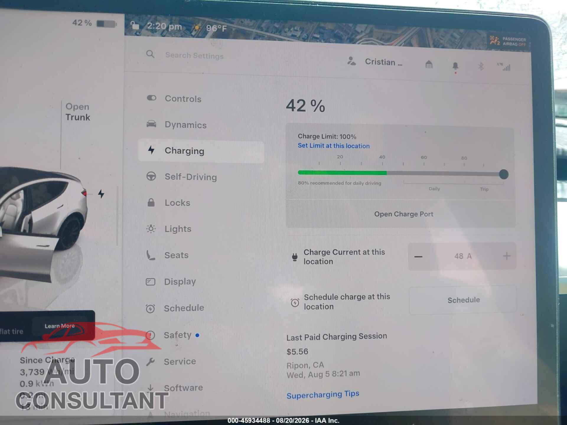 TESLA MODEL Y 2023 - 7SAYGDEF3PF740868