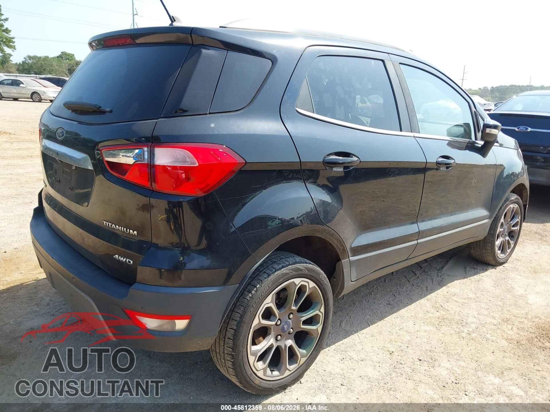 FORD ECOSPORT 2020 - MAJ6S3KL9LC364651