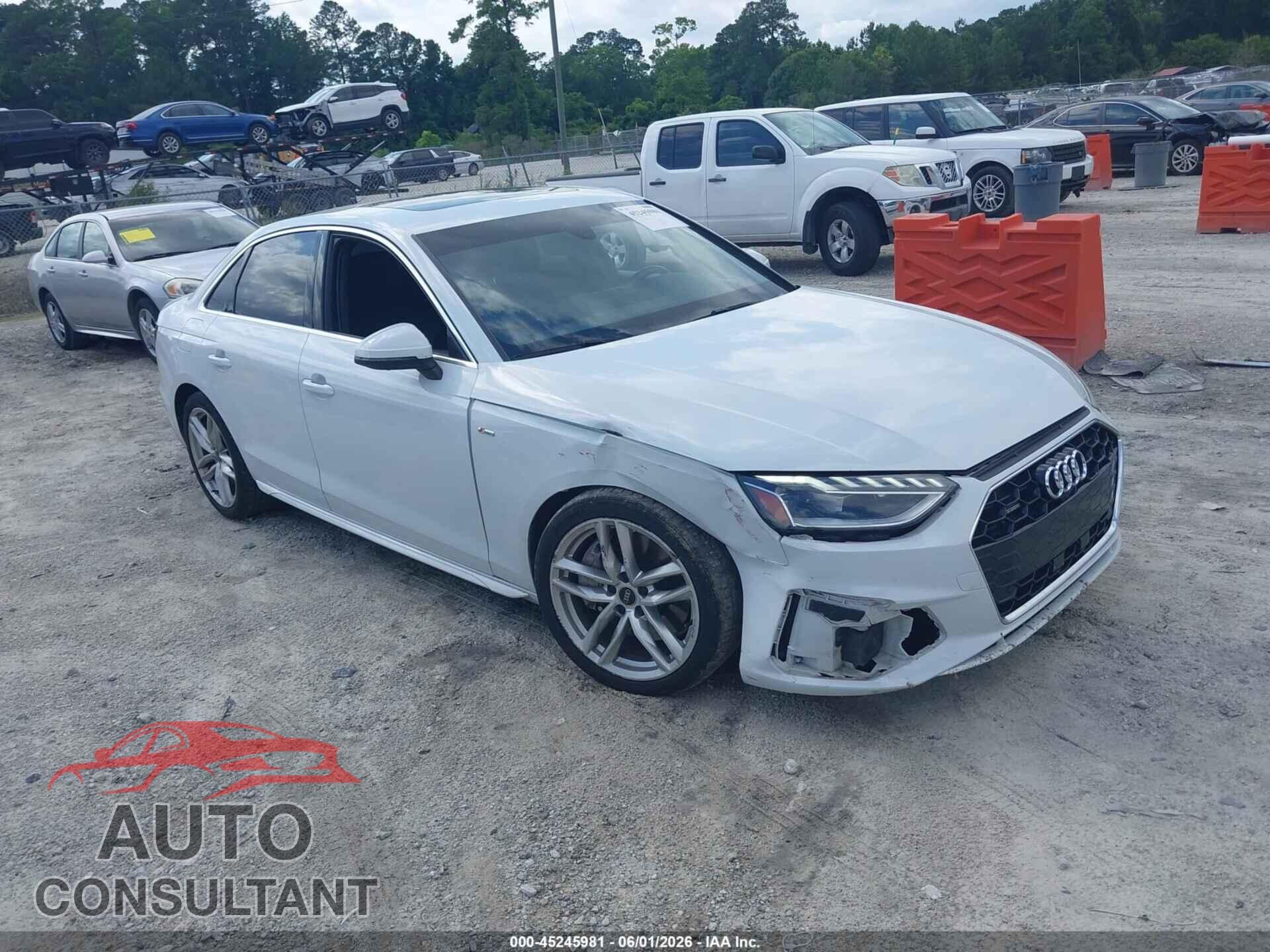 AUDI A4 2022 - WAUEAAF40NN008576