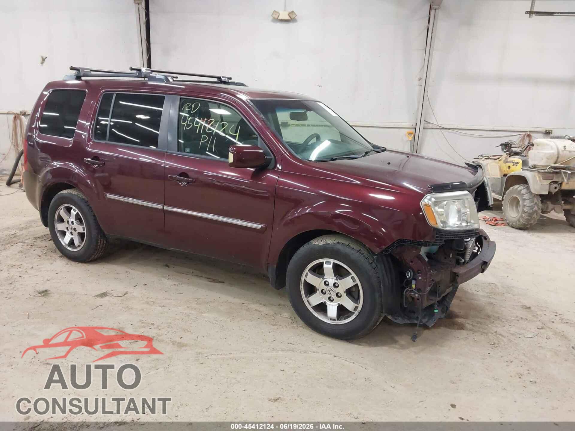 HONDA PILOT 2011 - 5FNYF4H95BB050621